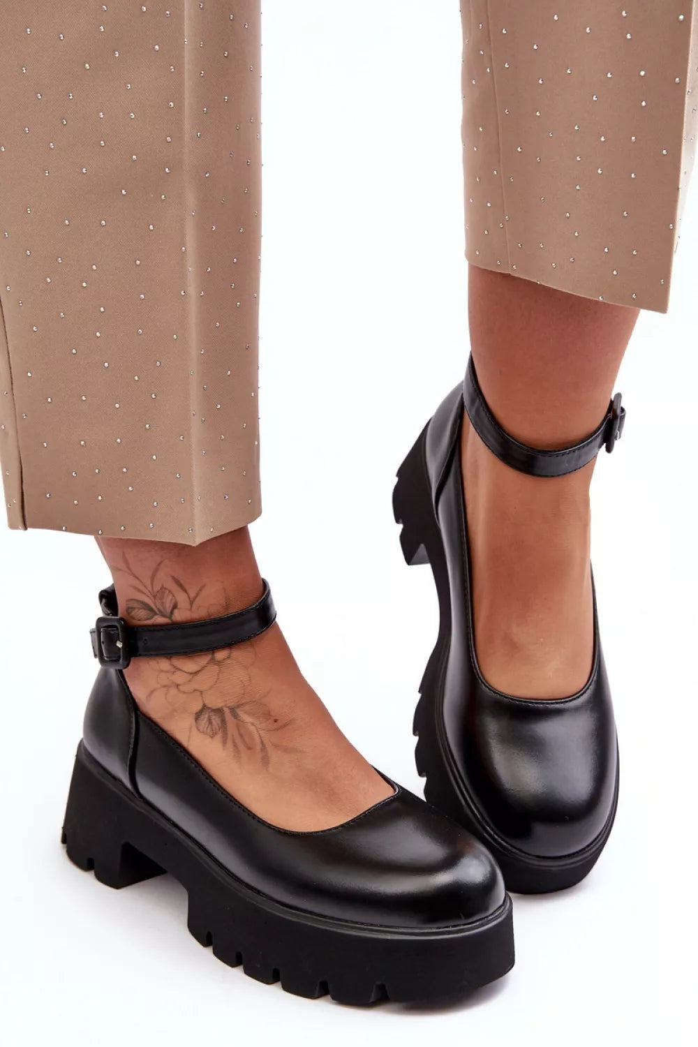 Žemi bateliai su kulnu, modelis 188509 Step in style