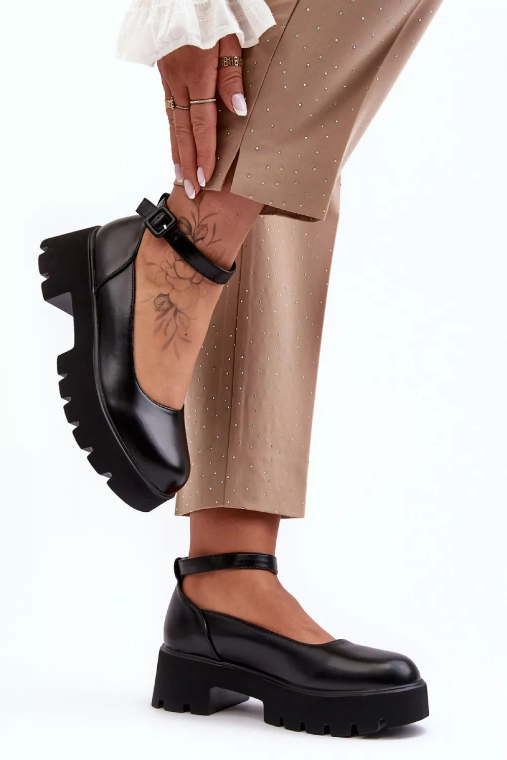 Žemi bateliai su kulnu, modelis 188509 Step in style