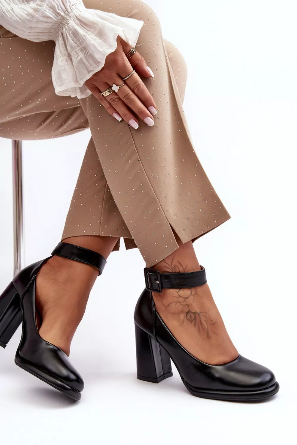 Bateliai su blokiniu kulnu modelis 188528 Step in style