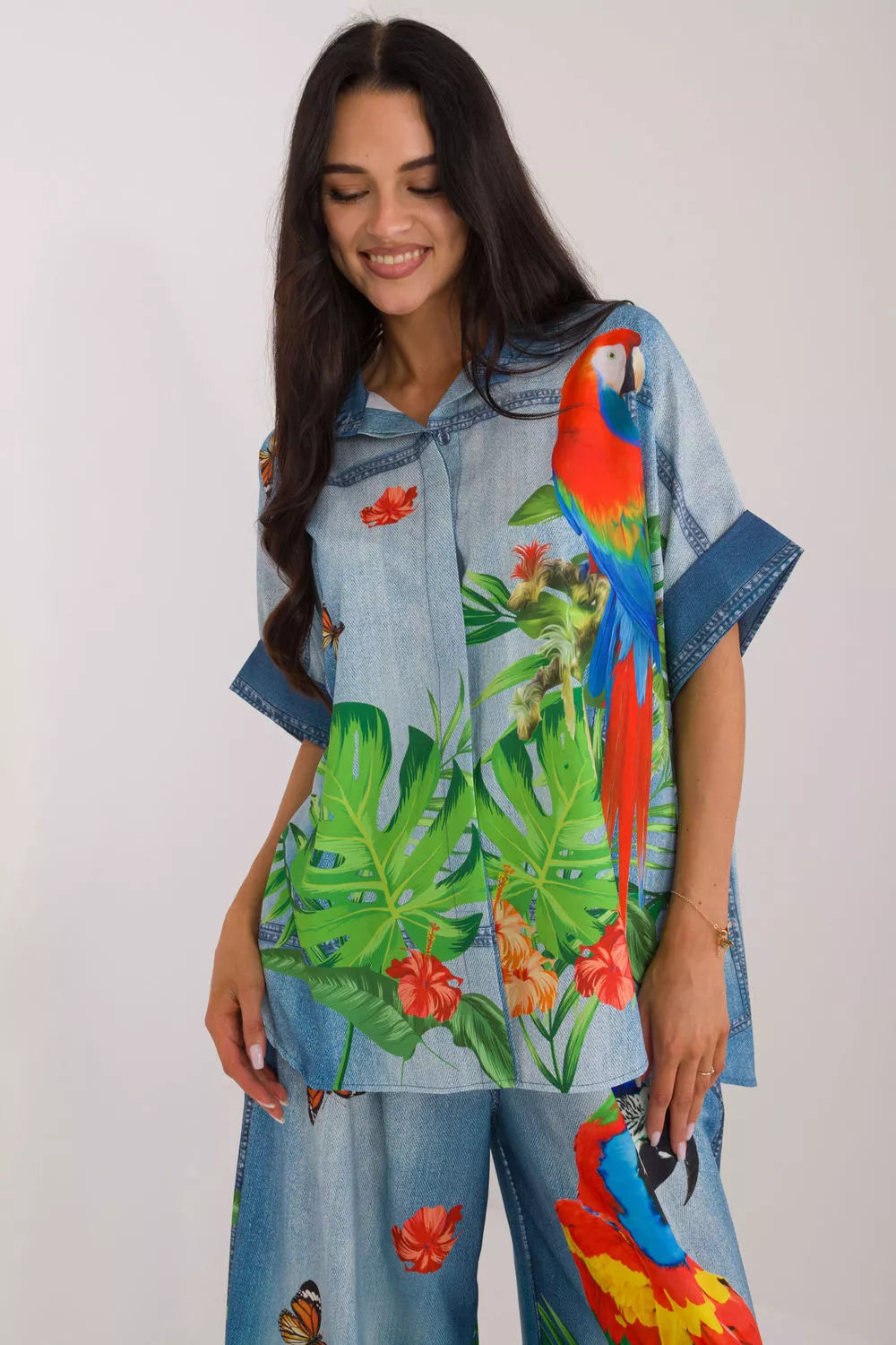 Marškinėliai trumpomis rankovėmis, modelis 198371, Italy Moda