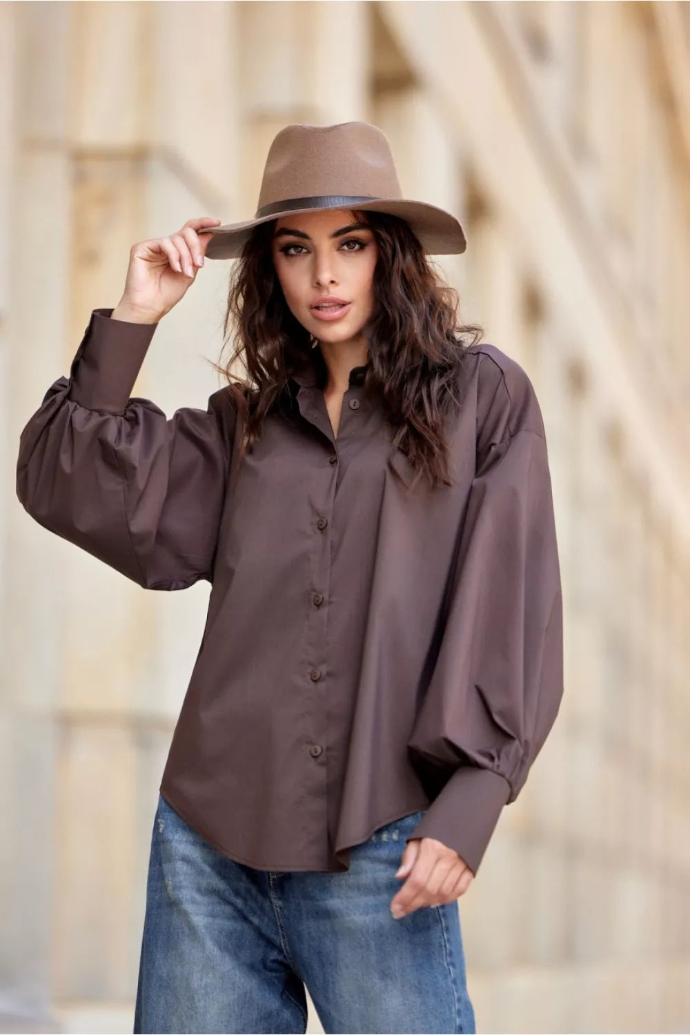Marškiniai ilgomis rankovėmis, modelis 200165 Roco Fashion