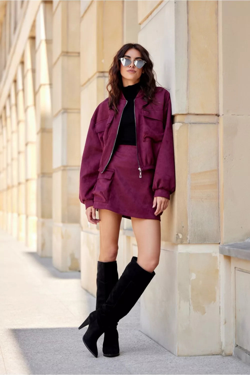 Trumpas sijonas, modelis 200466, Roco Fashion