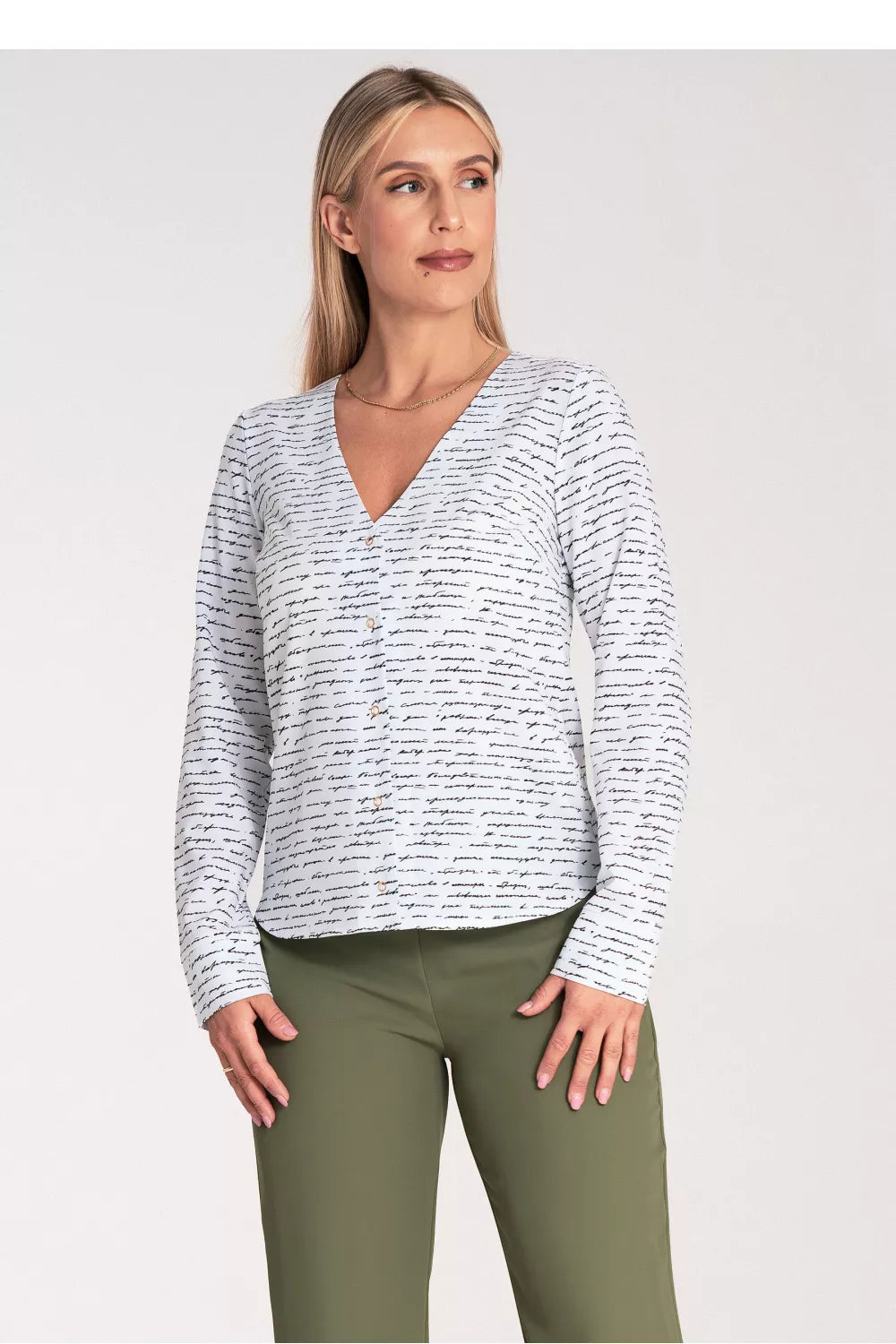 Marškinėliai ilgomis rankovėmis, modelis 201465, Figl
