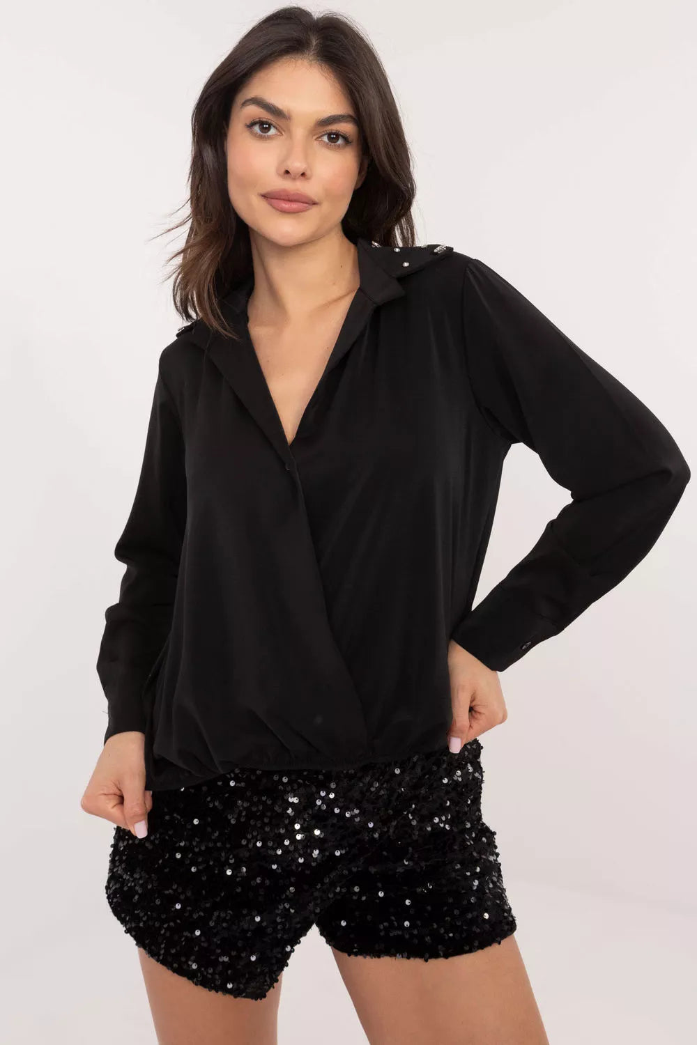 Marškiniai ilgomis rankovėmis, modelis 203102, Italy Moda