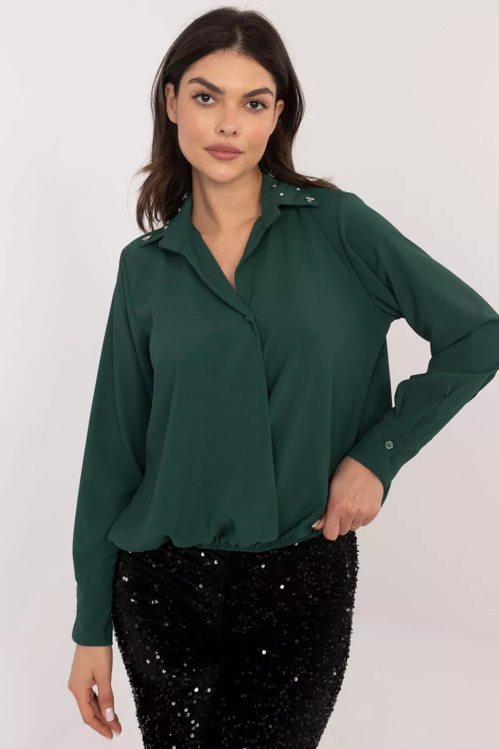 Marškiniai ilgomis rankovėmis, modelis 203103, Italy Moda