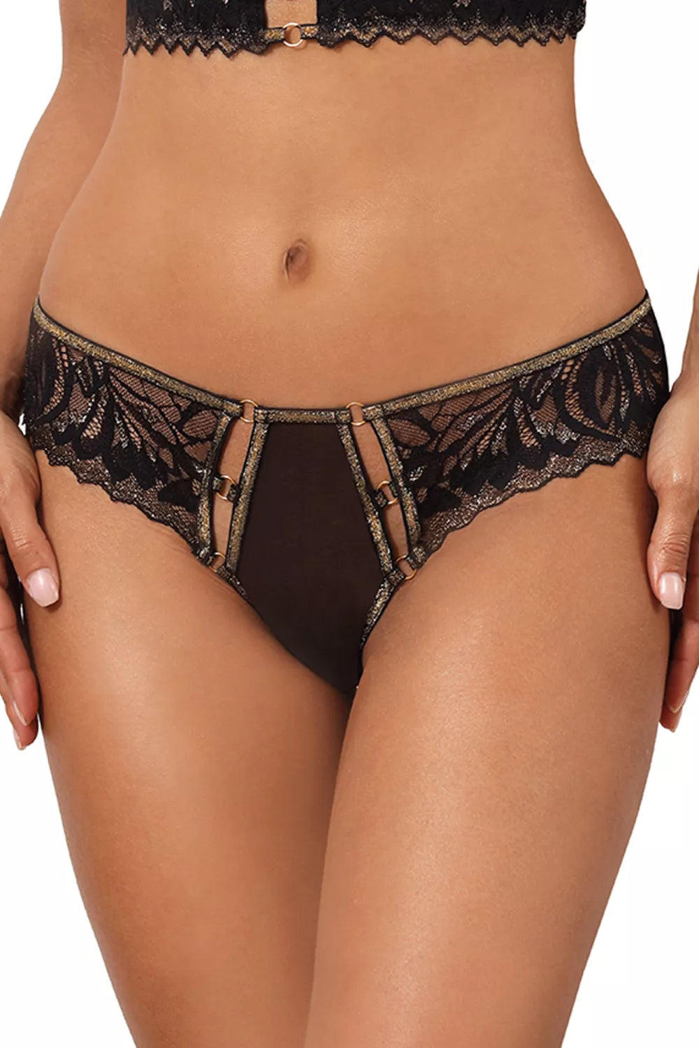 Nugaros atviri apatiniai (T-back) modelis 203218 Axami