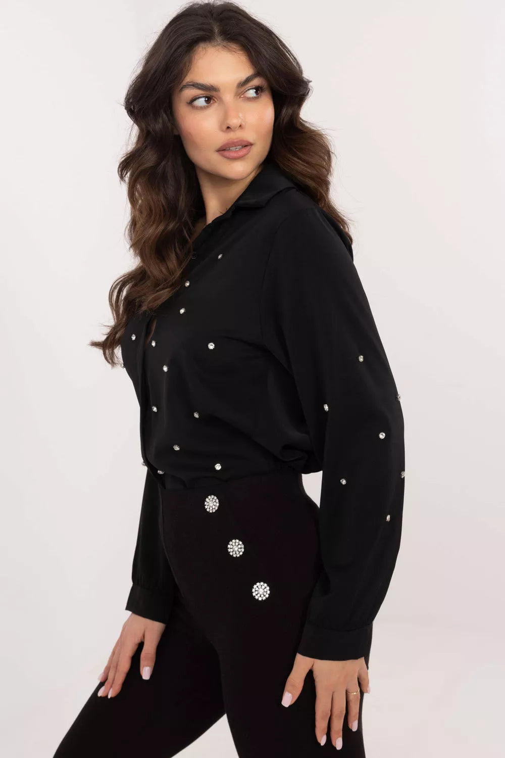 Marškiniai ilgomis rankovėmis, modelis 203328, Italy Moda