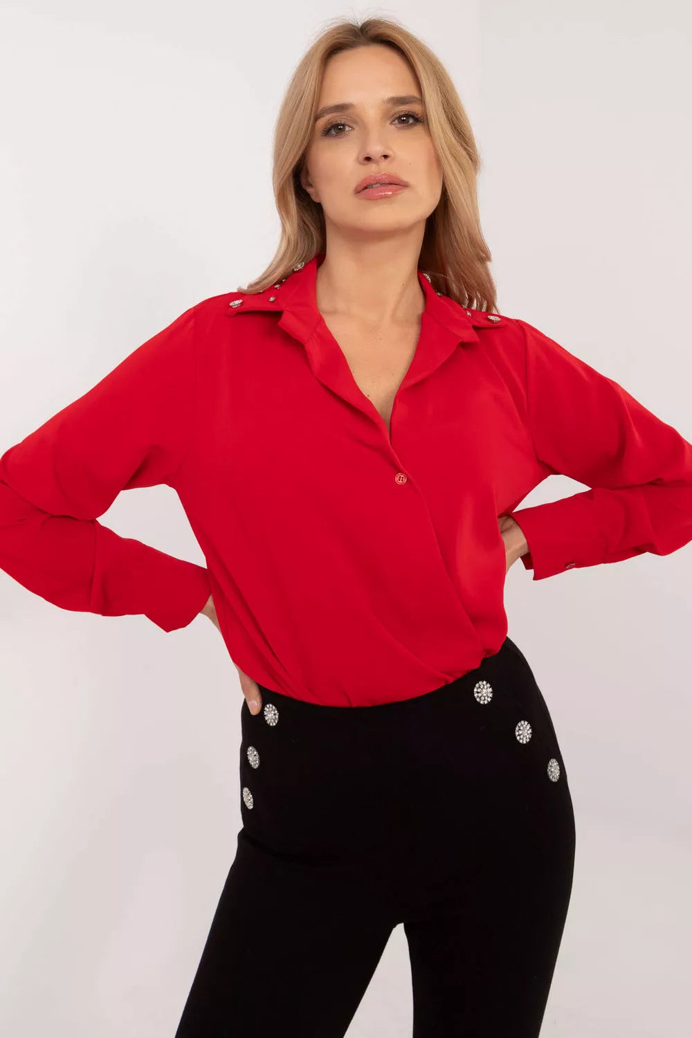 Marškiniai ilgomis rankovėmis, modelis 203400, Italy Moda