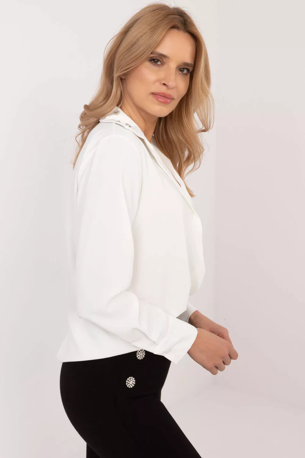 Marškinėliai ilgomis rankovėmis, modelis 203401, Italy Moda