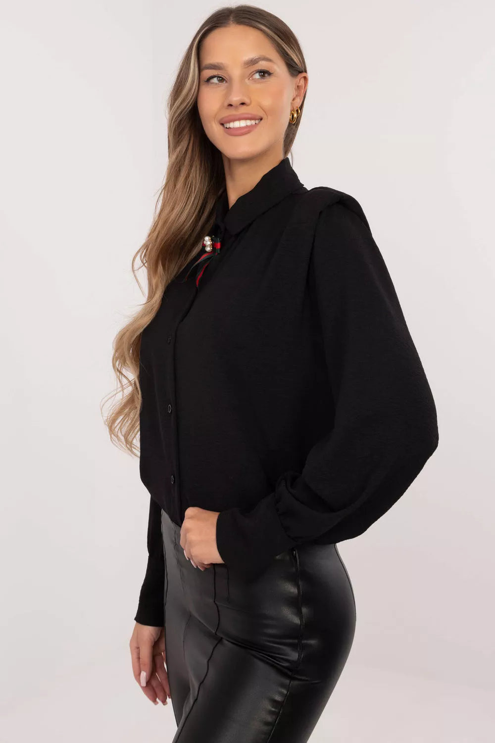 Marškiniai ilgomis rankovėmis, modelis 203733, Italy Moda