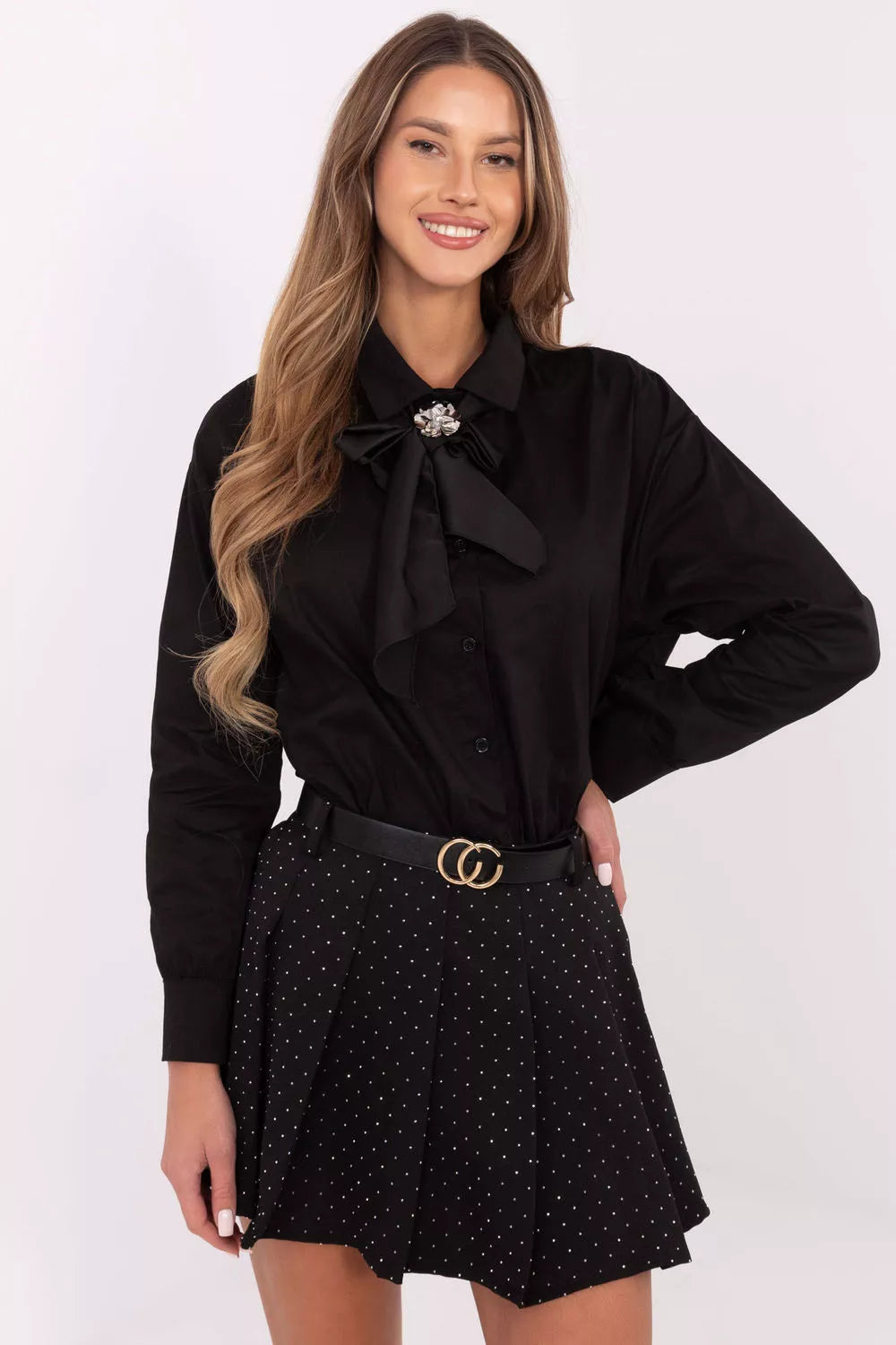Marškiniai ilgomis rankovėmis modelis 203944 Italy Moda