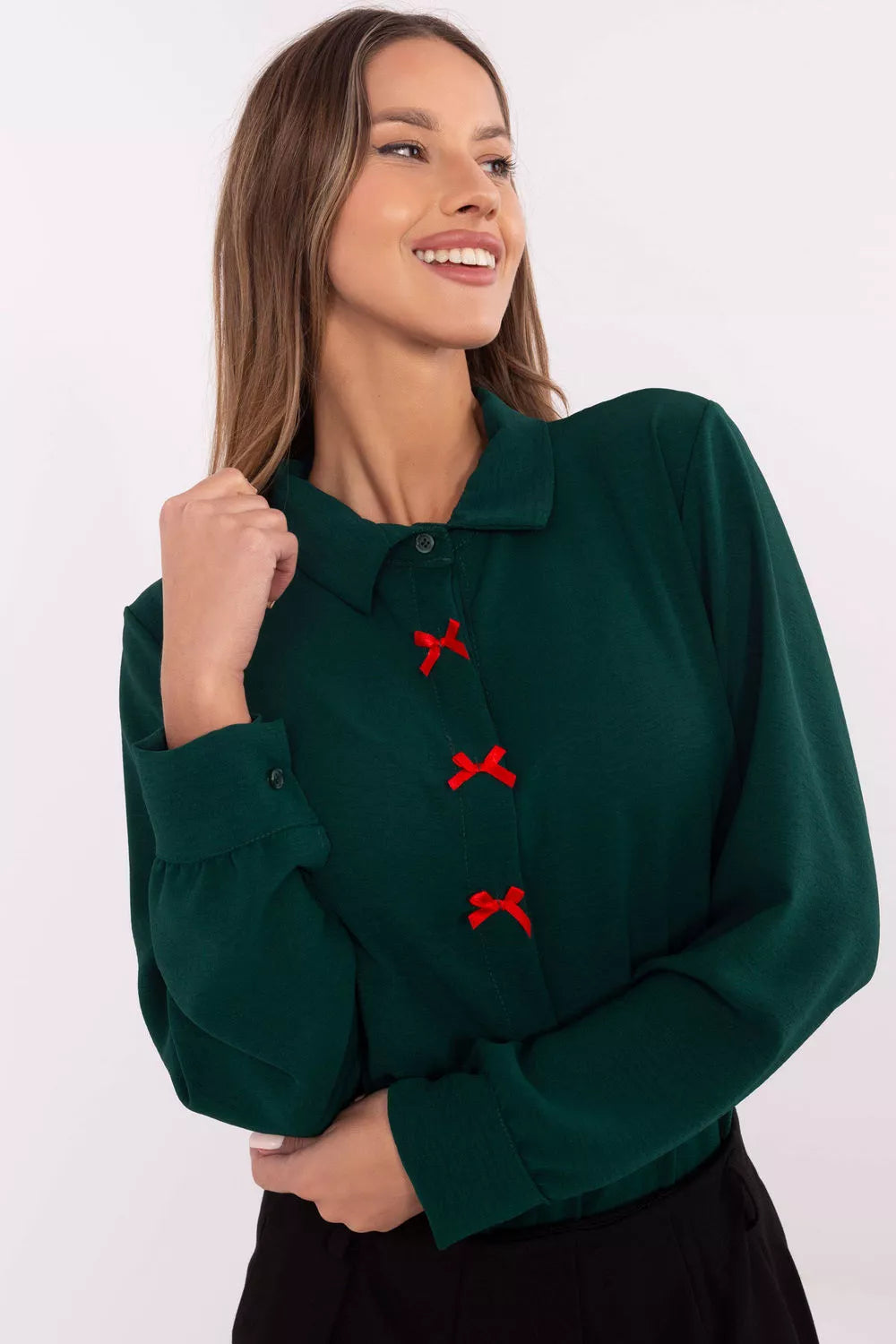 Marškiniai ilgomis rankovėmis, modelis 203946, Italy Moda