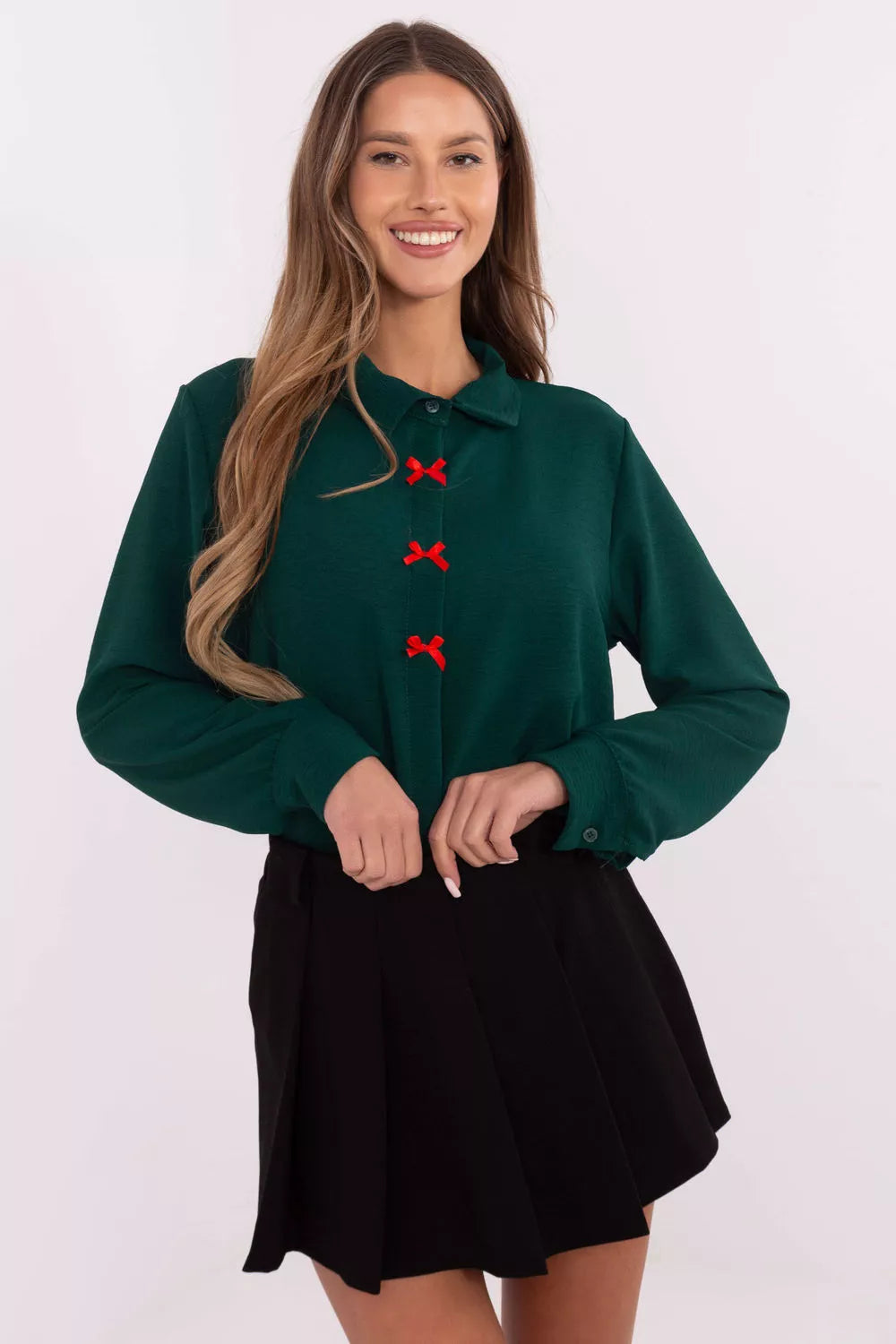 Marškiniai ilgomis rankovėmis, modelis 203946, Italy Moda