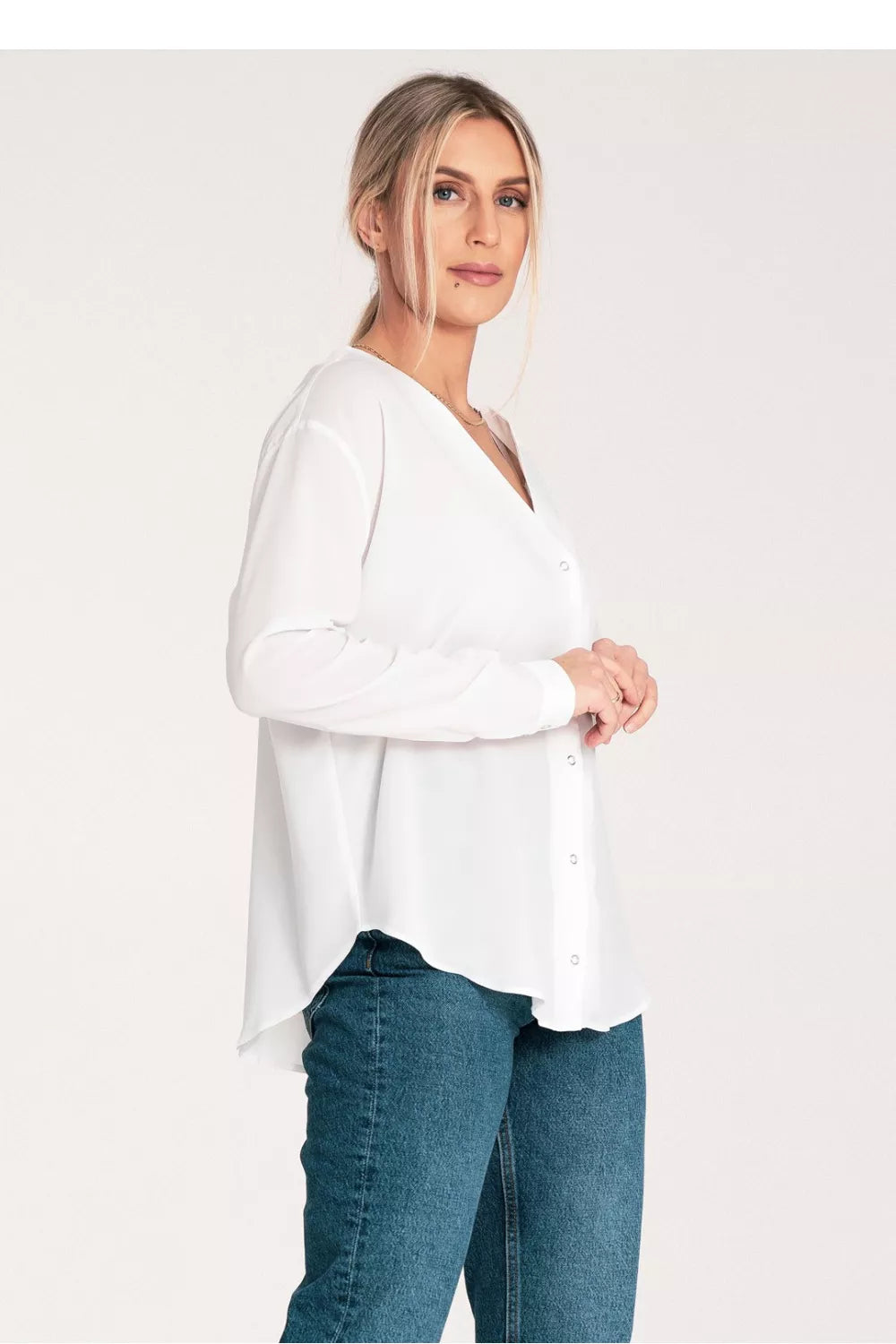 Marškiniai ilgomis rankovėmis, modelis 204326, Figl