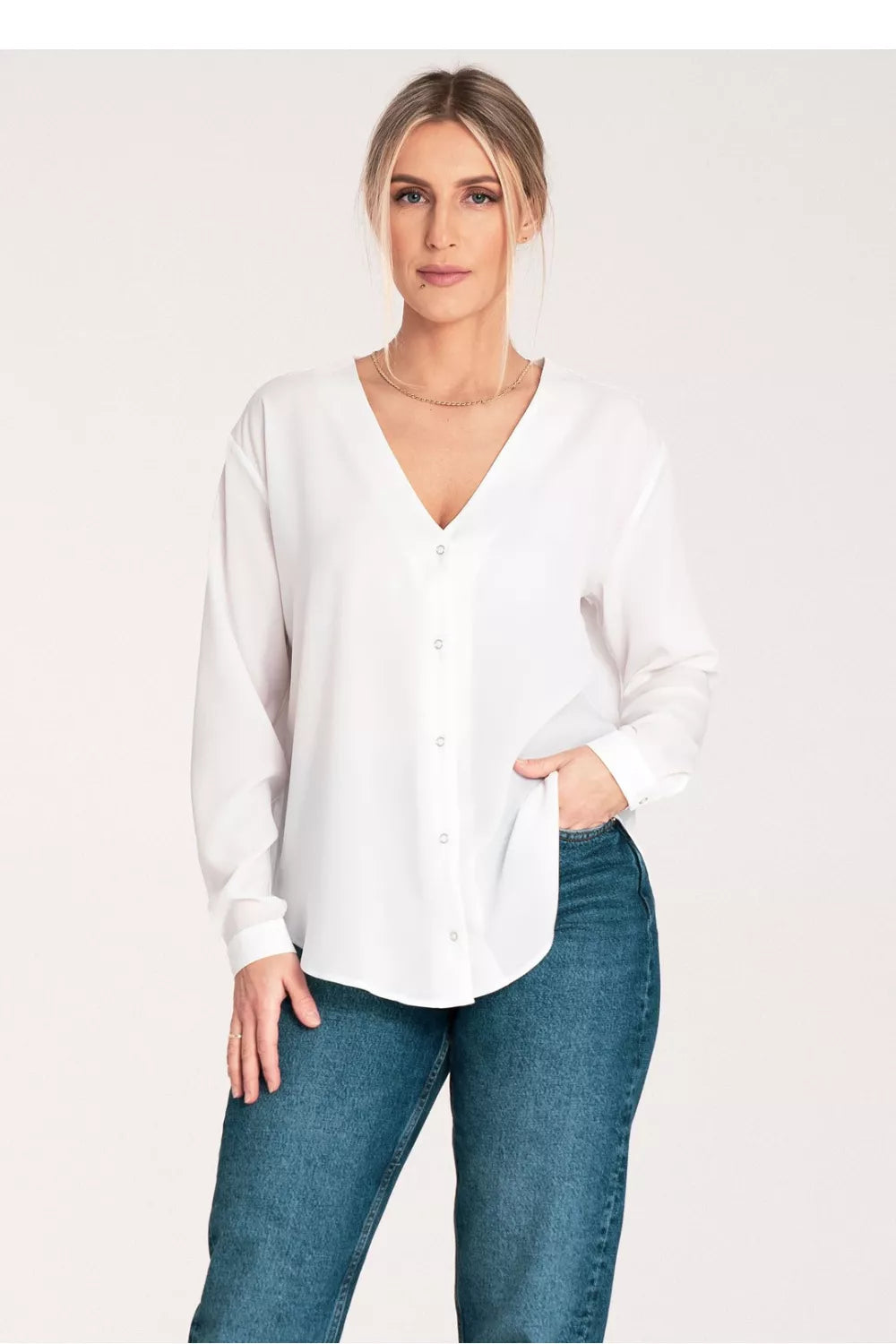 Marškiniai ilgomis rankovėmis, modelis 204326, Figl