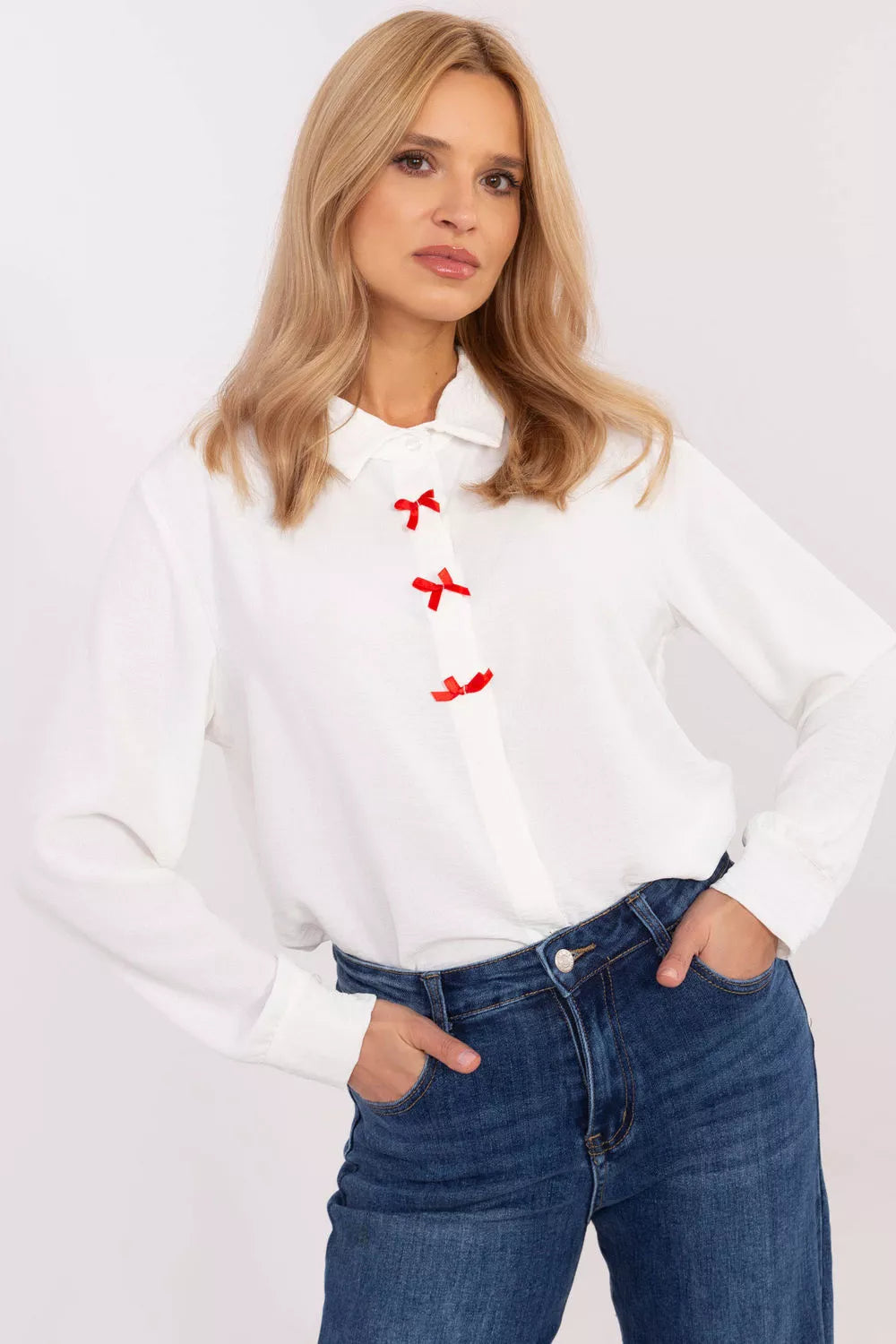 Marškiniai ilgomis rankovėmis, modelis 204360, Italy Moda