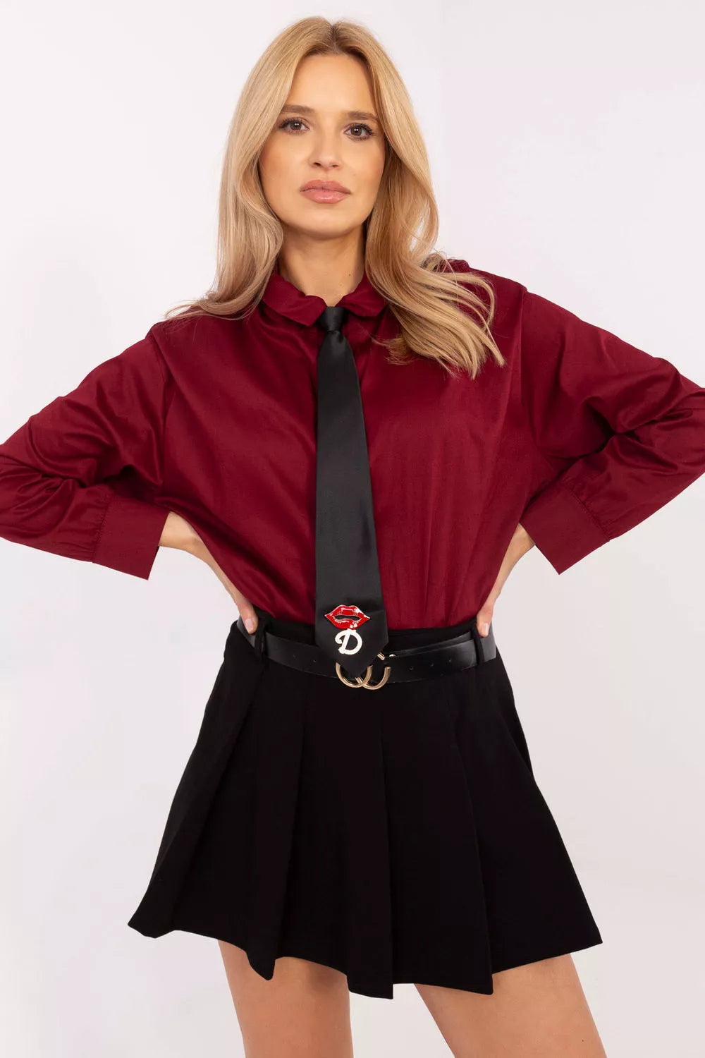 Marškiniai ilgomis rankovėmis, modelis 204363, Italy Moda