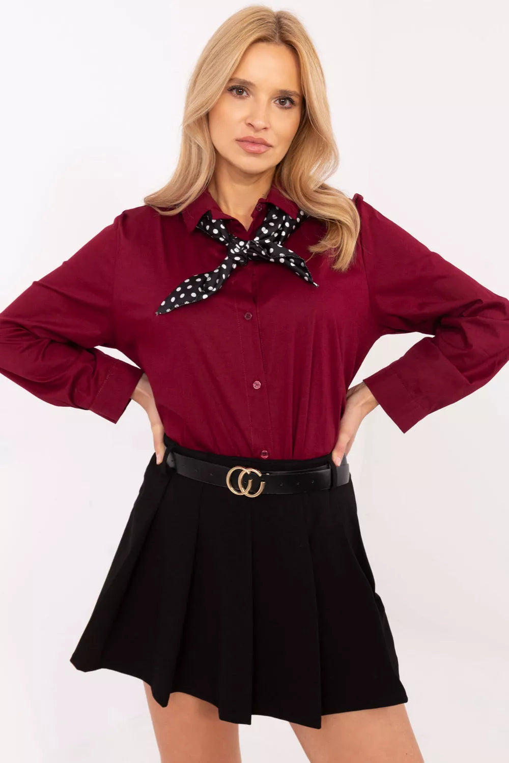 Marškiniai ilgomis rankovėmis, modelis 204365, Italy Moda