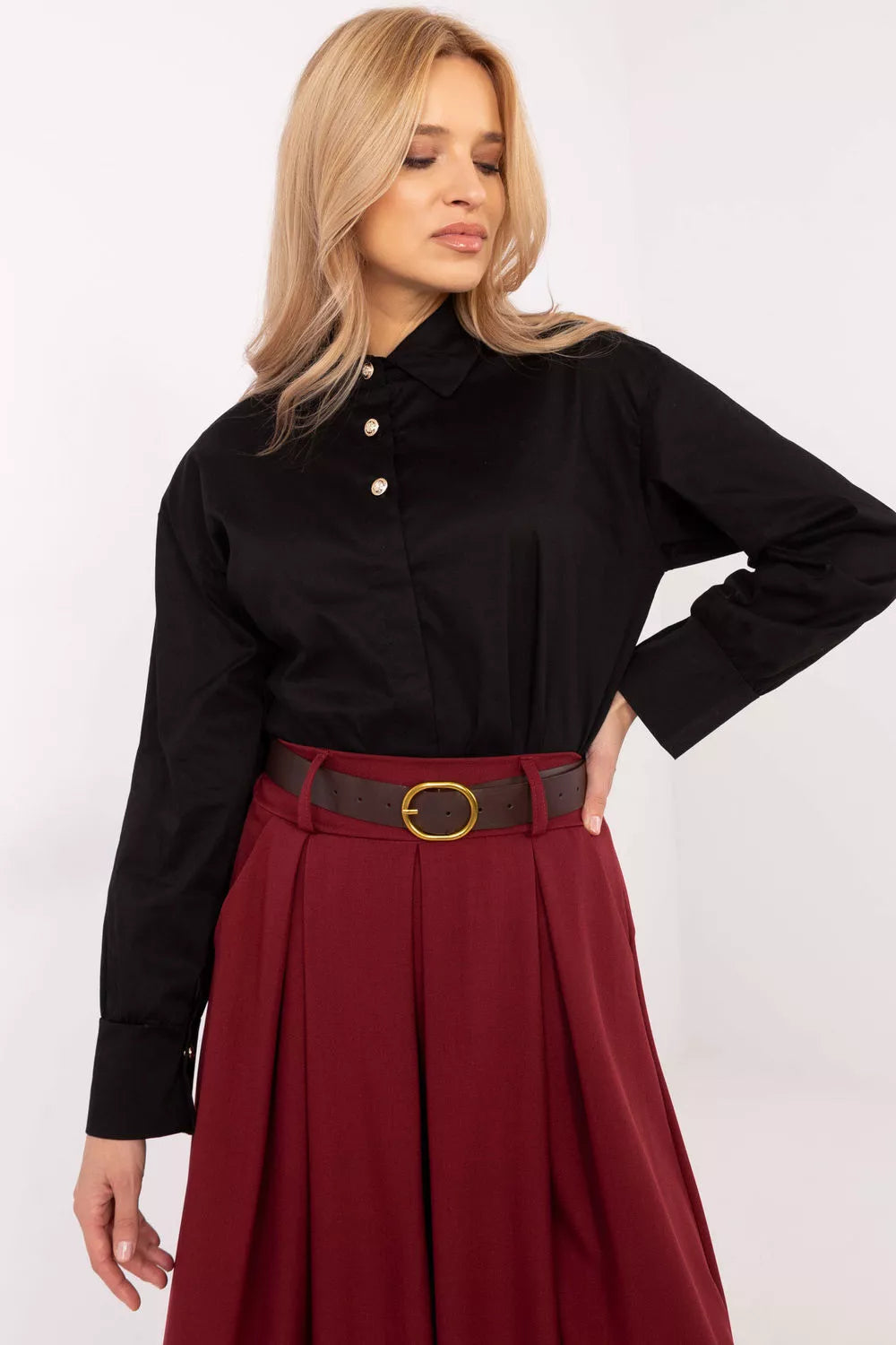 Marškiniai ilgomis rankovėmis, modelis 204367, Italy Moda