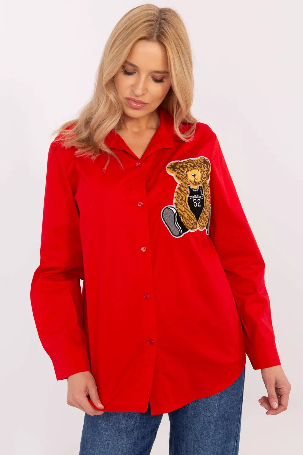 Marškiniai ilgomis rankovėmis, modelis 204386 Italy Moda