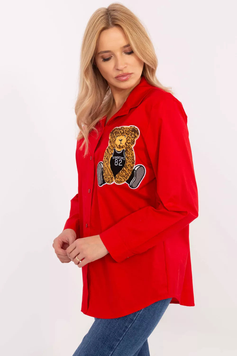 Marškiniai ilgomis rankovėmis, modelis 204386 Italy Moda