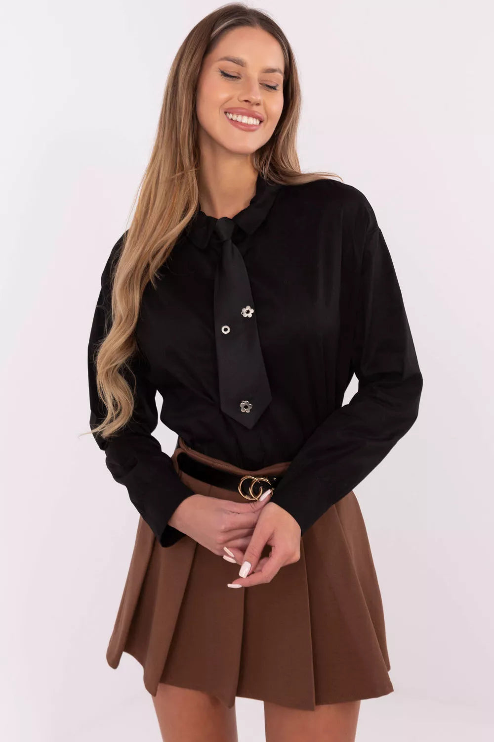 Marškiniai ilgomis rankovėmis, modelis 204397, Italy Moda