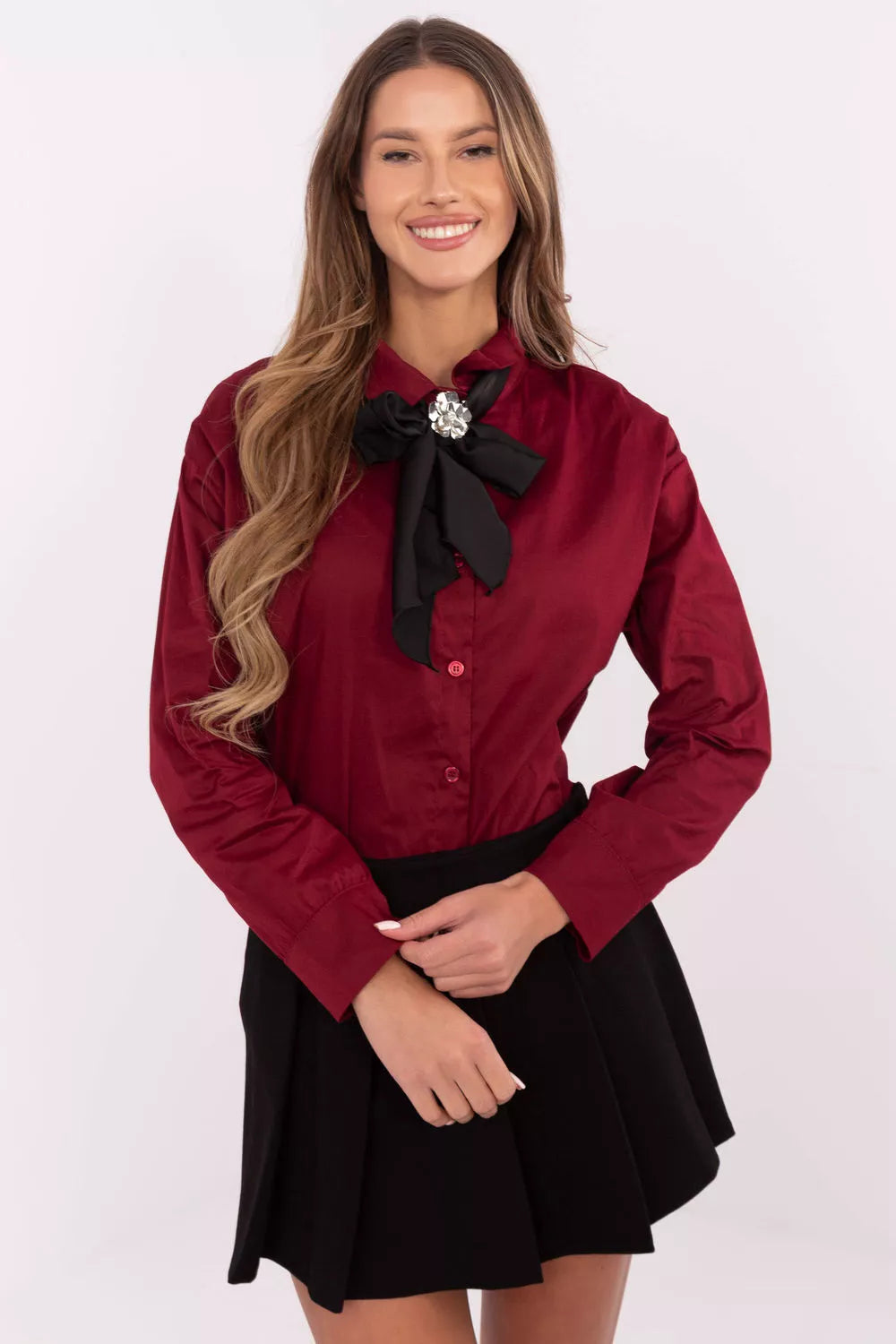 Marškiniai ilgomis rankovėmis, modelis 204399, Italy Moda