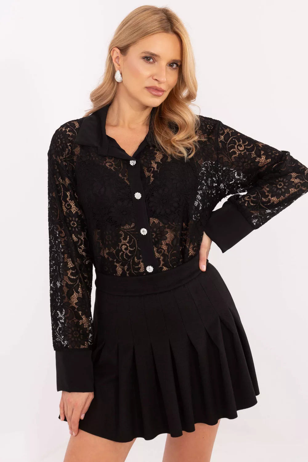 Marškiniai ilgomis rankovėmis, modelis 204970, Italy Moda