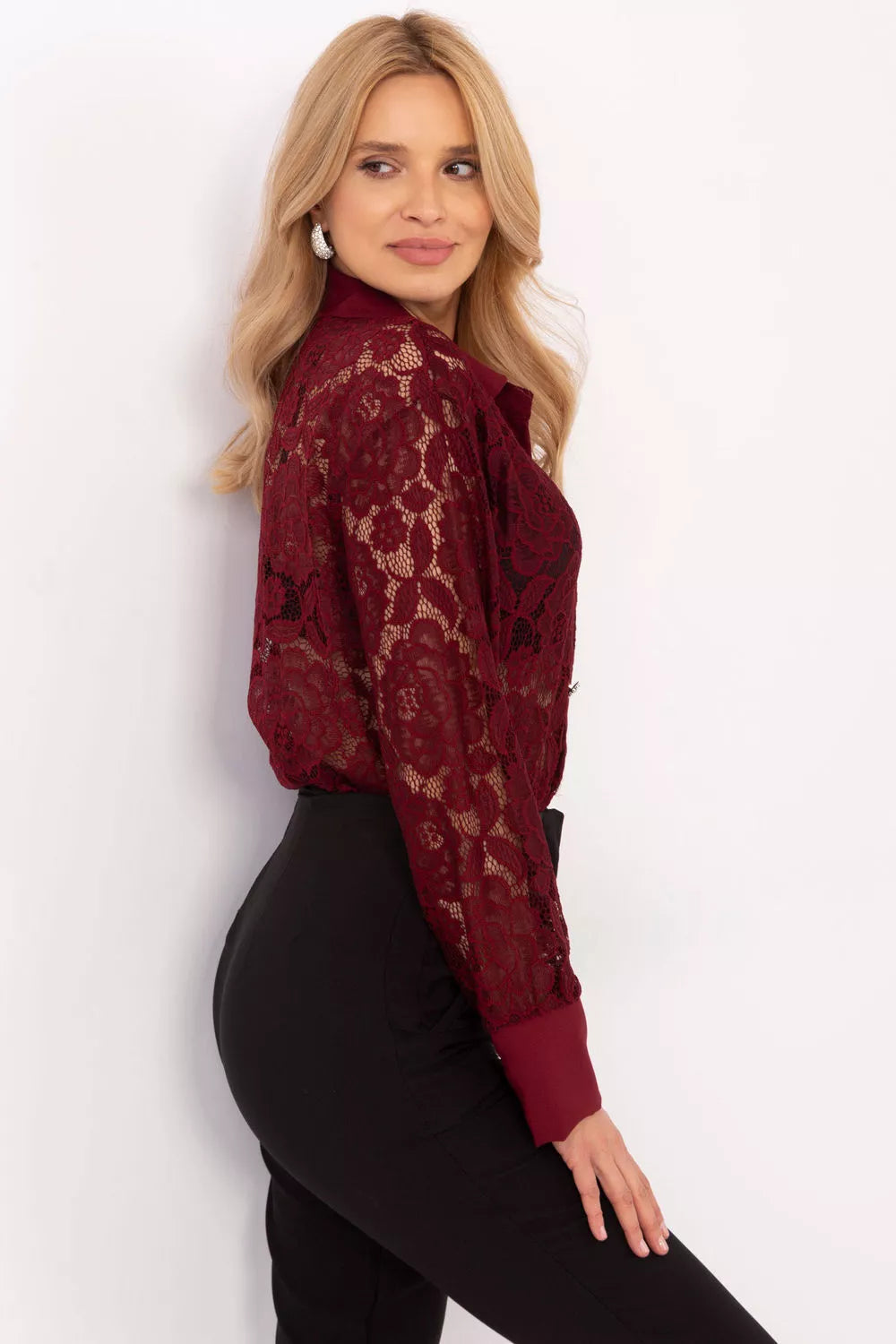 Marškiniai ilgomis rankovėmis, modelis 204971, Italy Moda