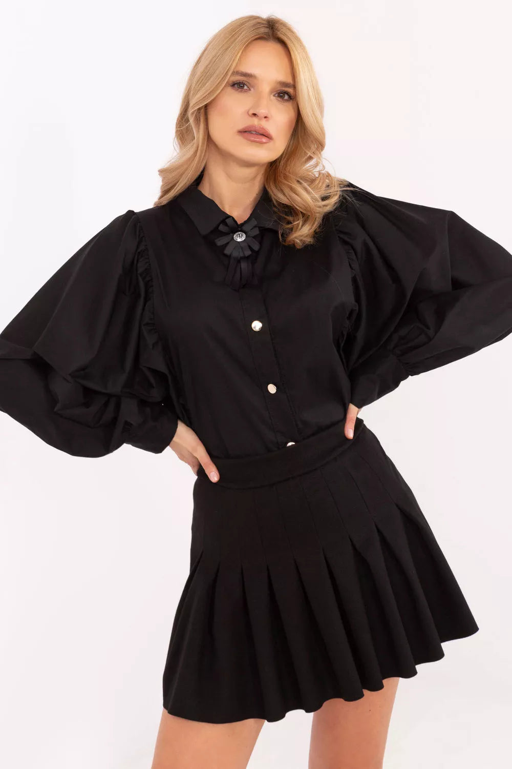 Marškiniai ilgomis rankovėmis, modelis 204972, Italy Moda