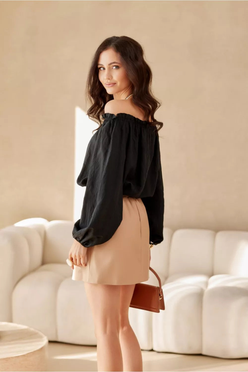 Trumpas sijonas, modelis 209553, Roco Fashion