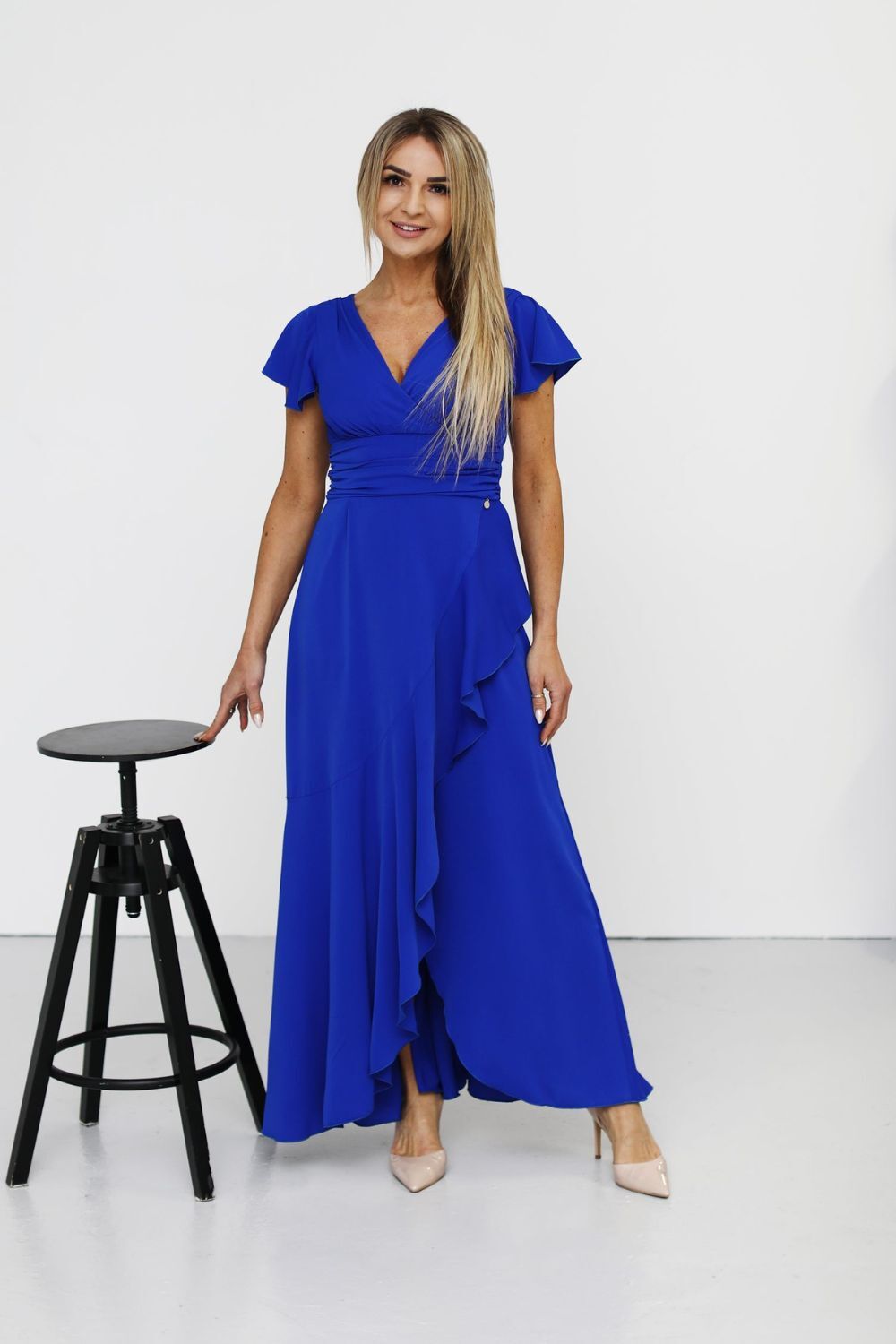 Ilga suknelė, modelis 209672, Jersa