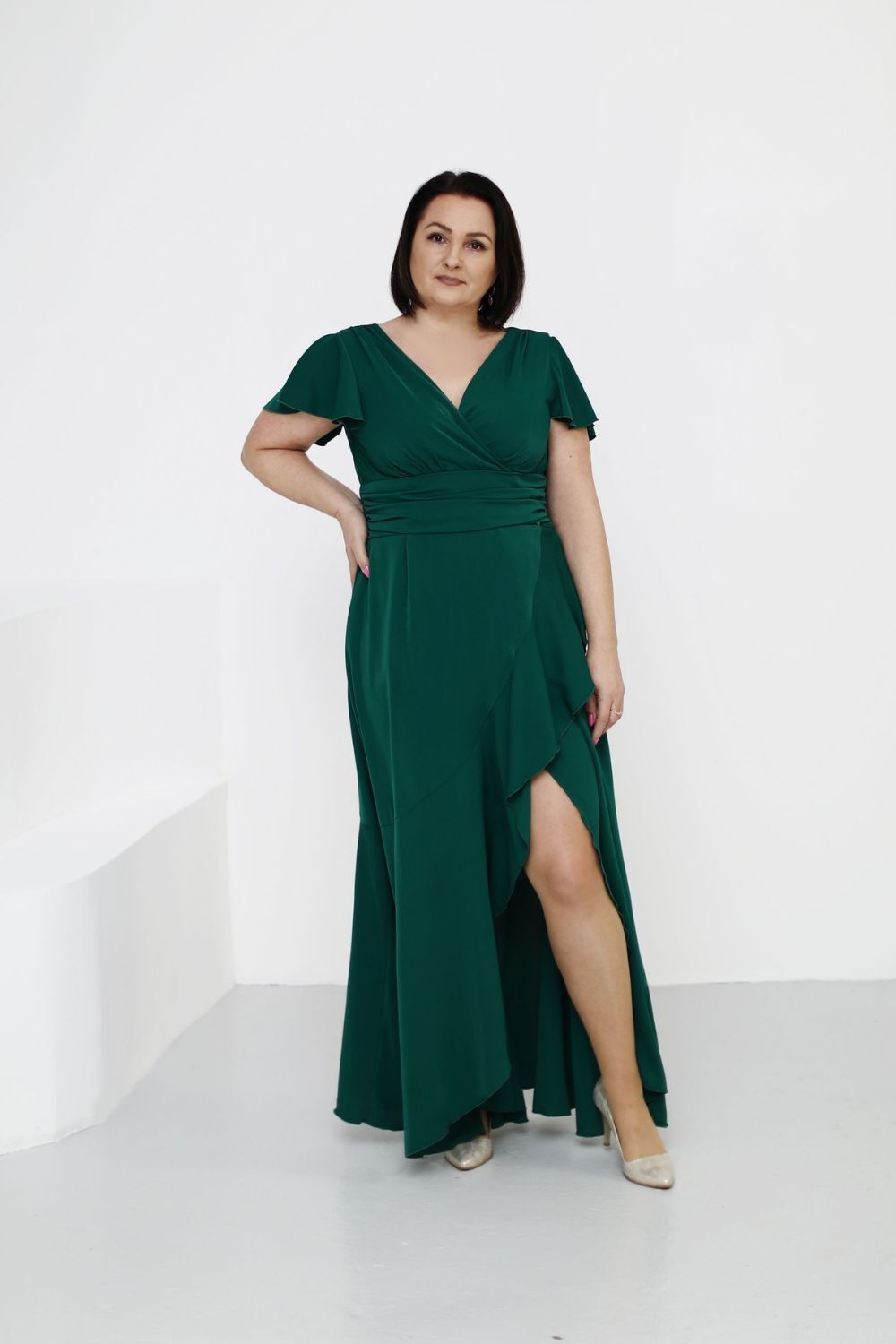 Ilga suknelė, modelis 209673, Jersa
