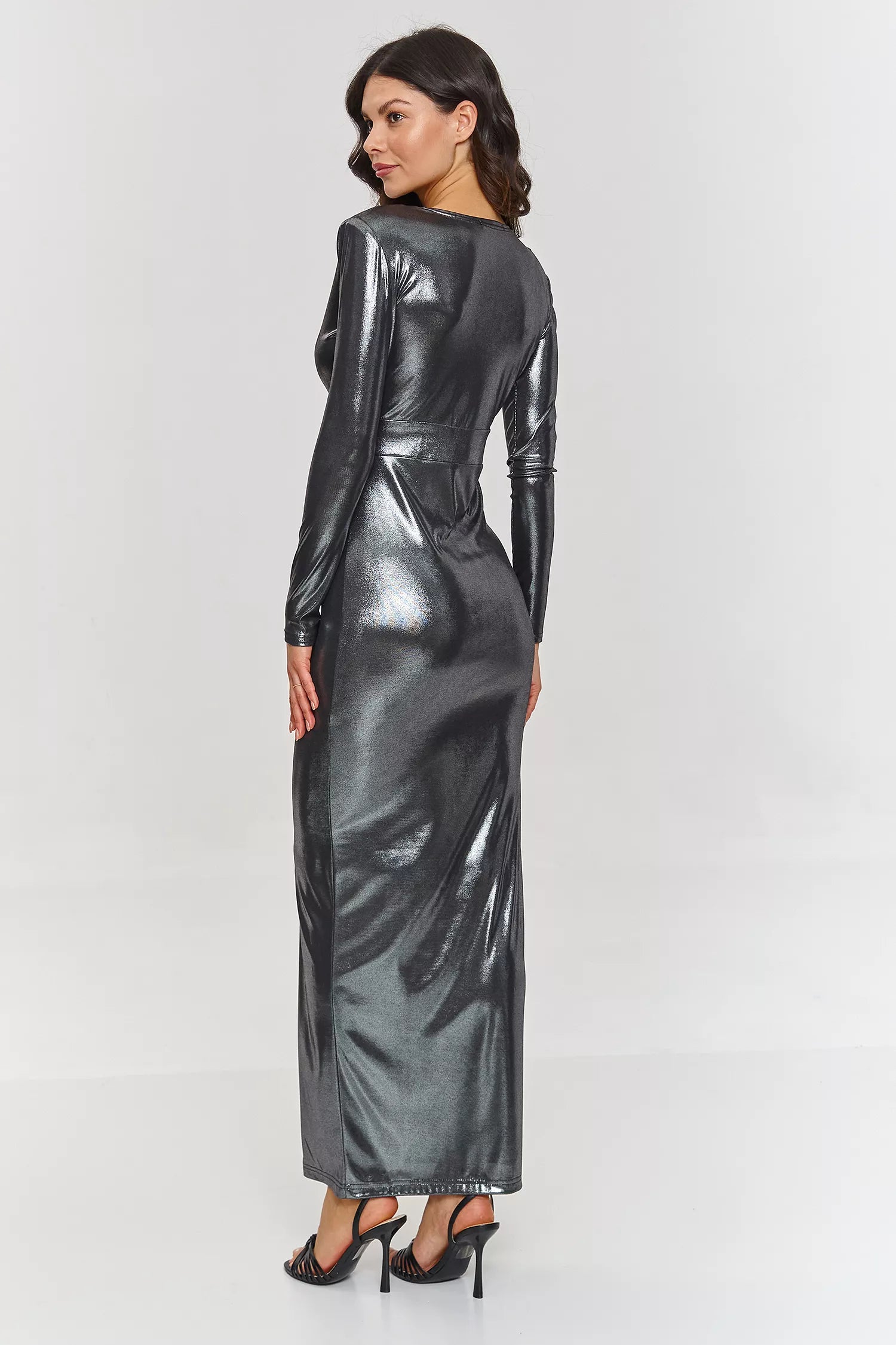 Ilga suknelė, modelis 209576, Makadamia