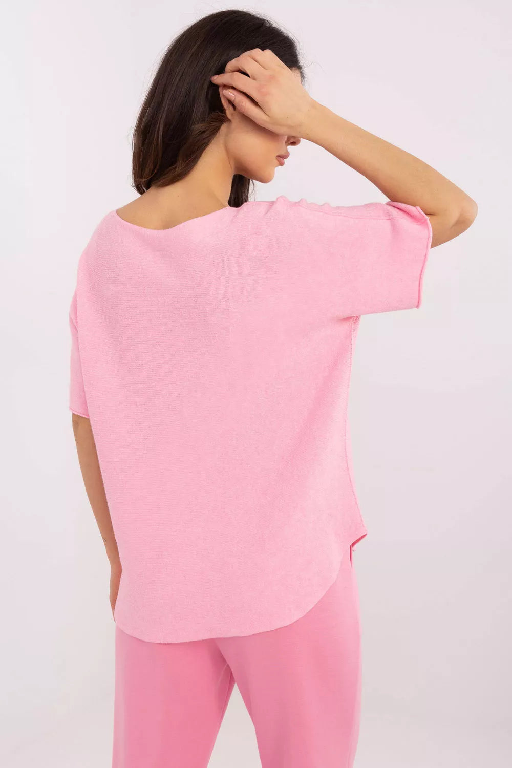 Trumpas rankoves megztinis, modelis 210000, Italy Moda