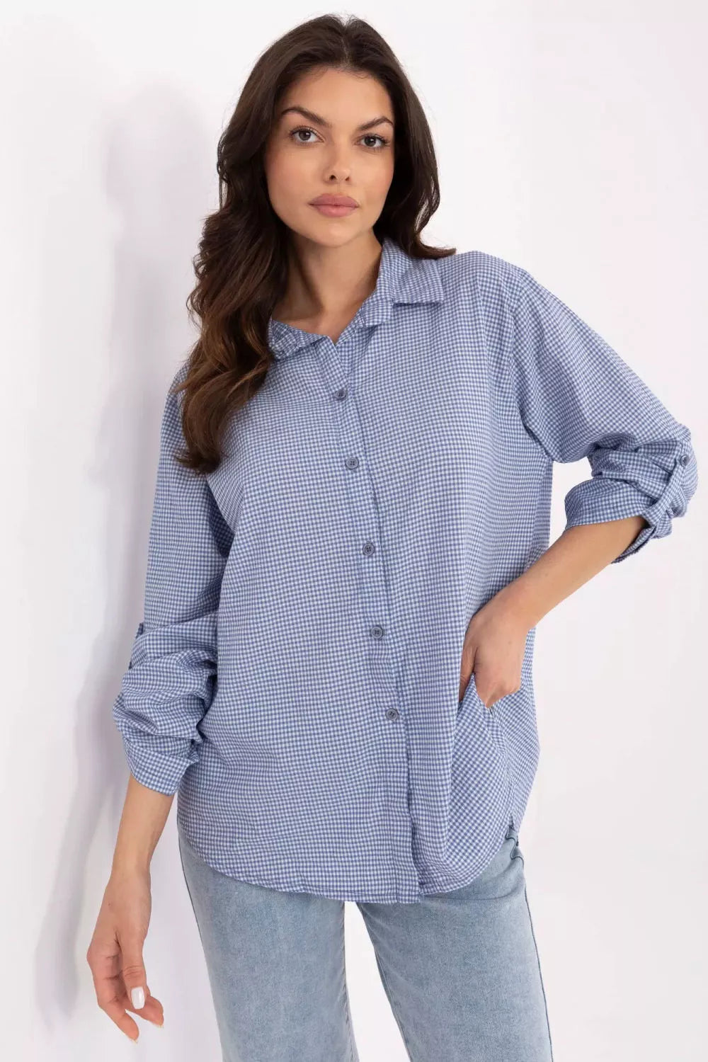 Marškiniai ilgomis rankovėmis, modelis 211443, Italy Moda