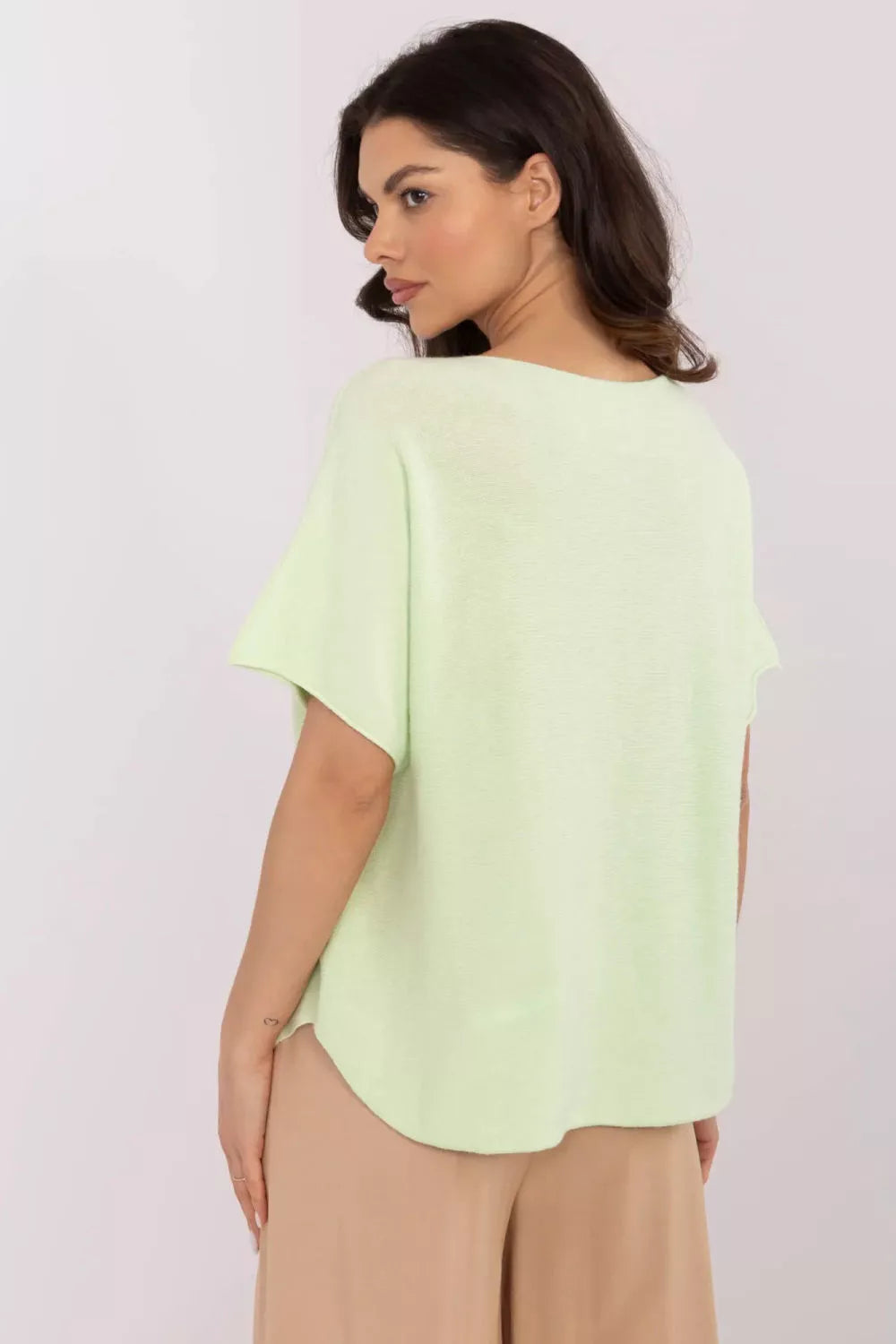 Trumpas rankoves megztinis, modelis 211456, Italy Moda