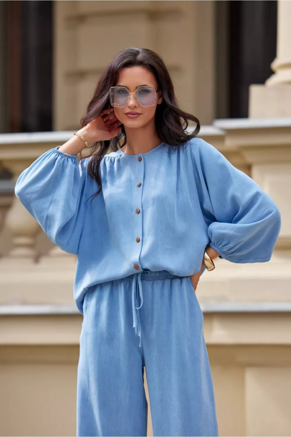 Marškiniai ilgomis rankovėmis, modelis 211896, Roco Fashion