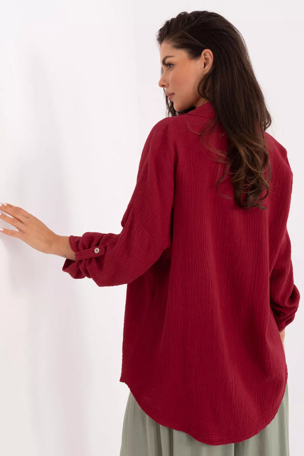 Marškiniai ilgomis rankovėmis, modelis 215559, Italy Moda
