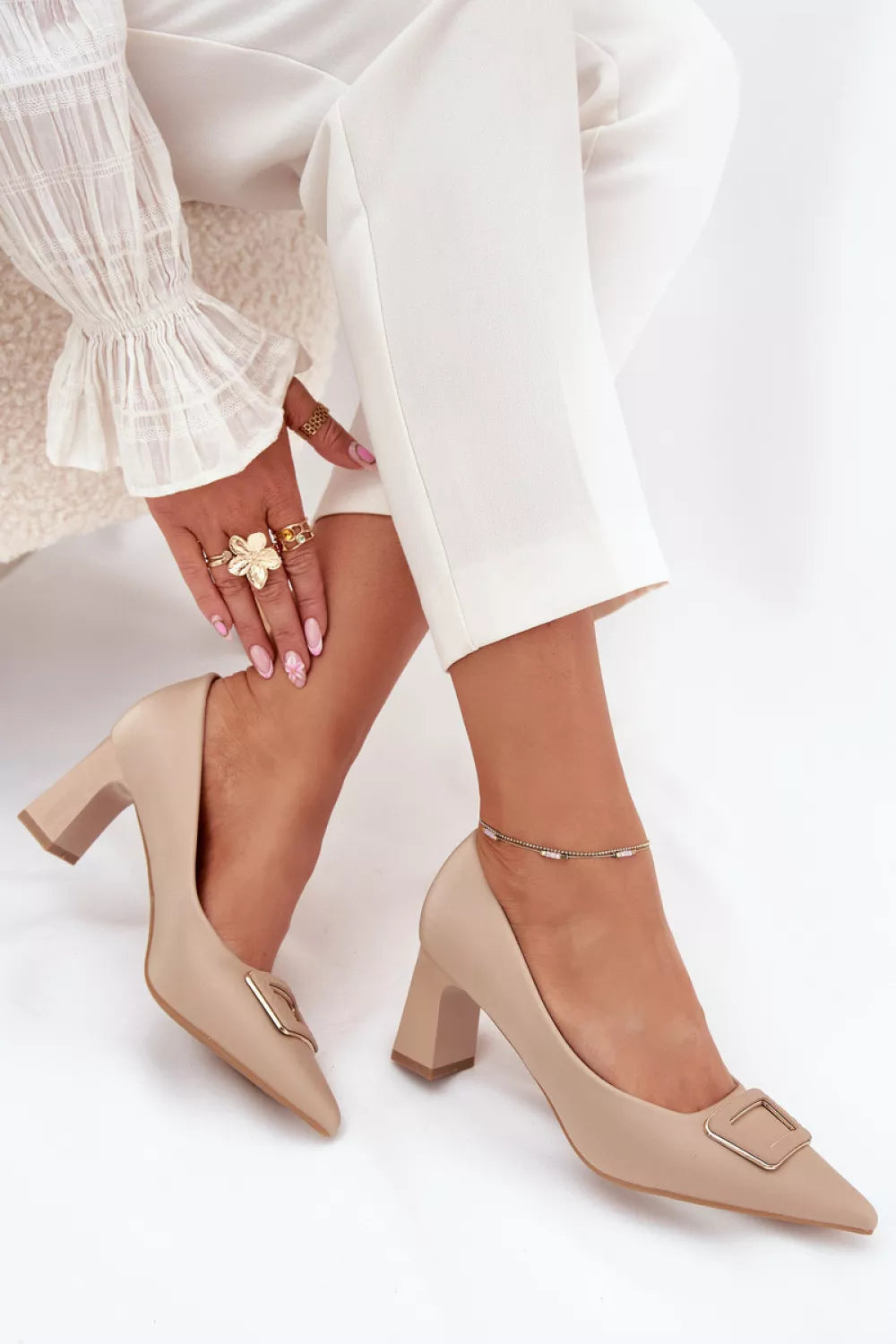 Bateliai su blokinio kulno modelis 216314 Step in style