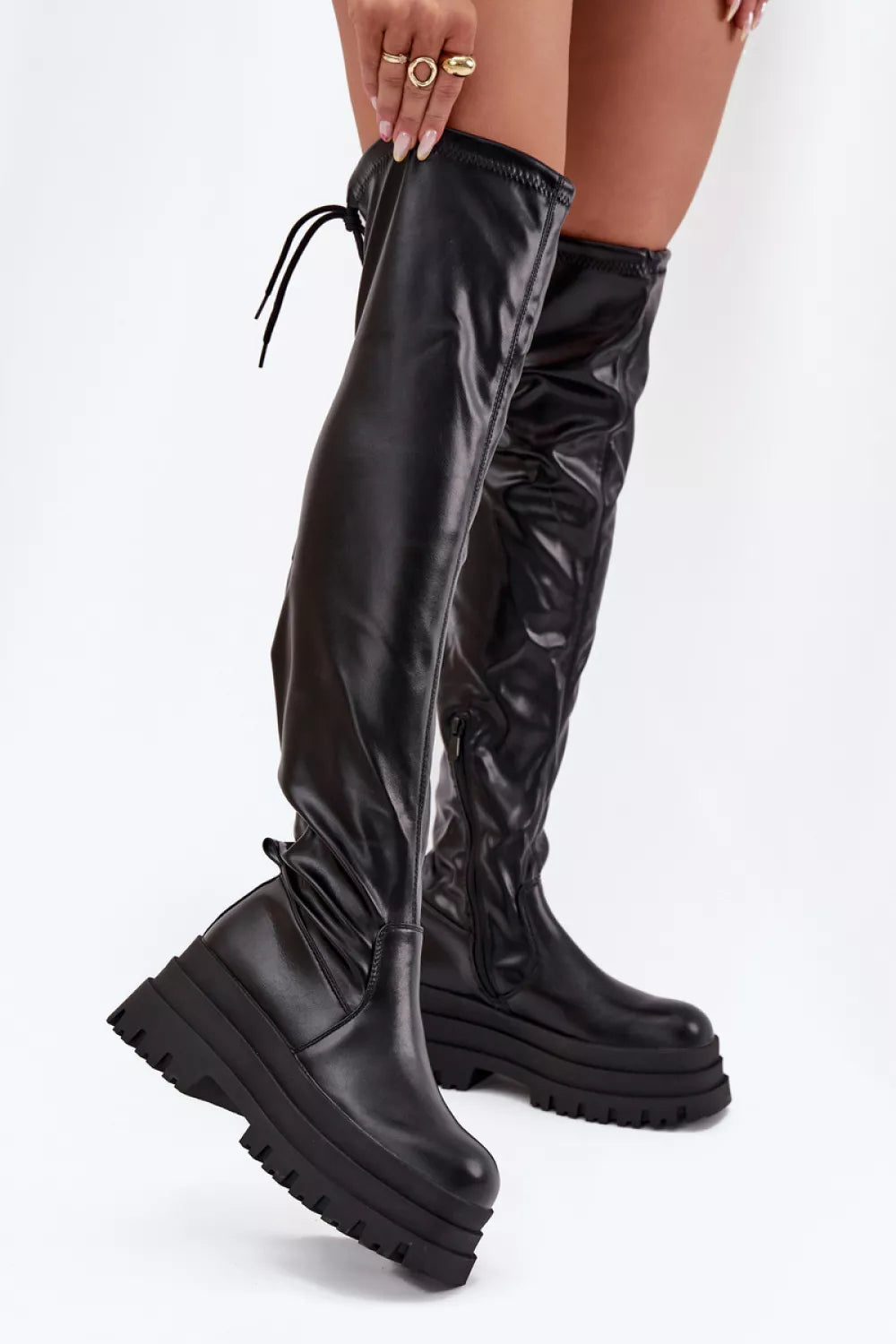 Aukštakulniai batai iki šlaunų, modelis 216659 Step in style