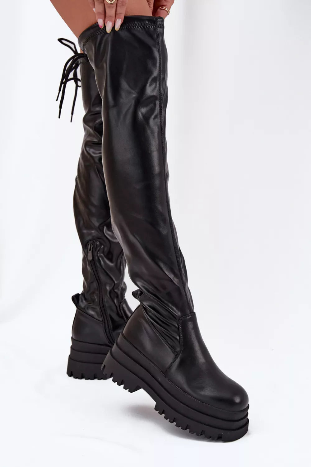 Aukštakulniai batai iki šlaunų, modelis 216659 Step in style