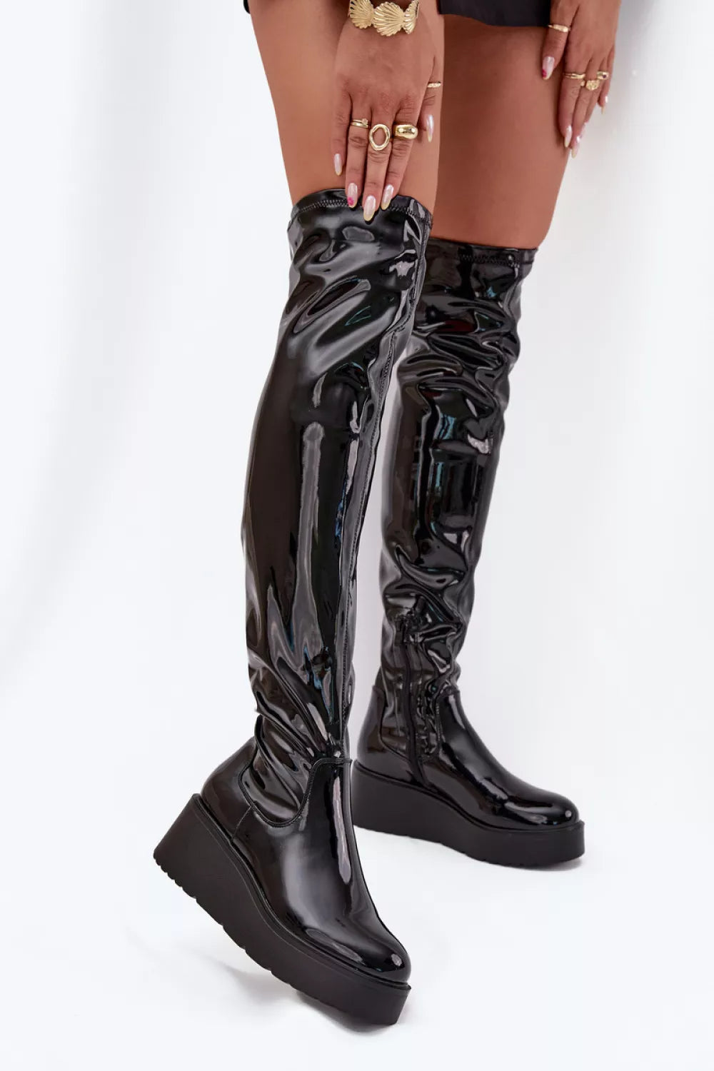 Ilgaauliai batai iki šlaunų, modelis 216661 Step in style