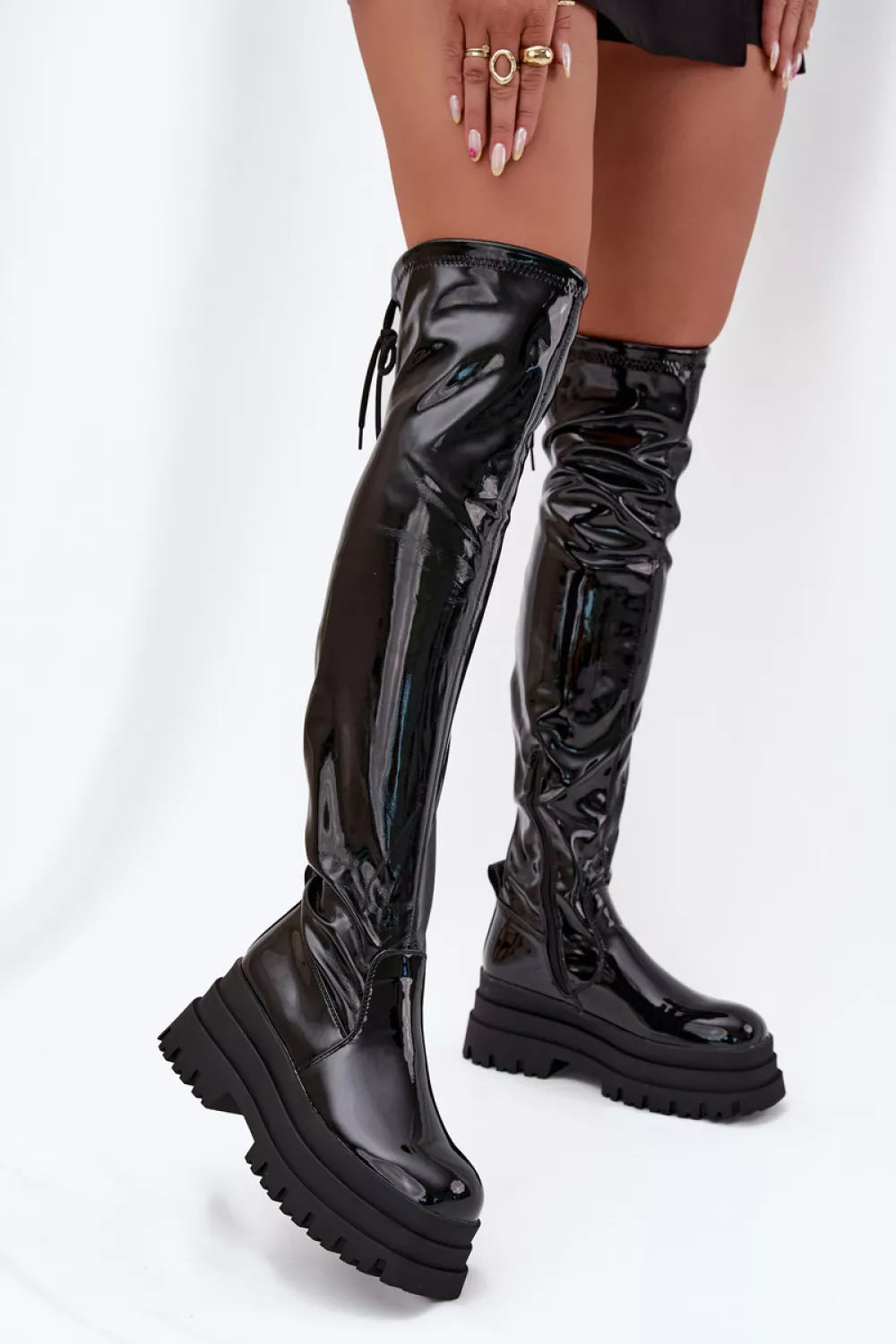 Auliniai batai iki šlaunų modelis 216662 Step in style