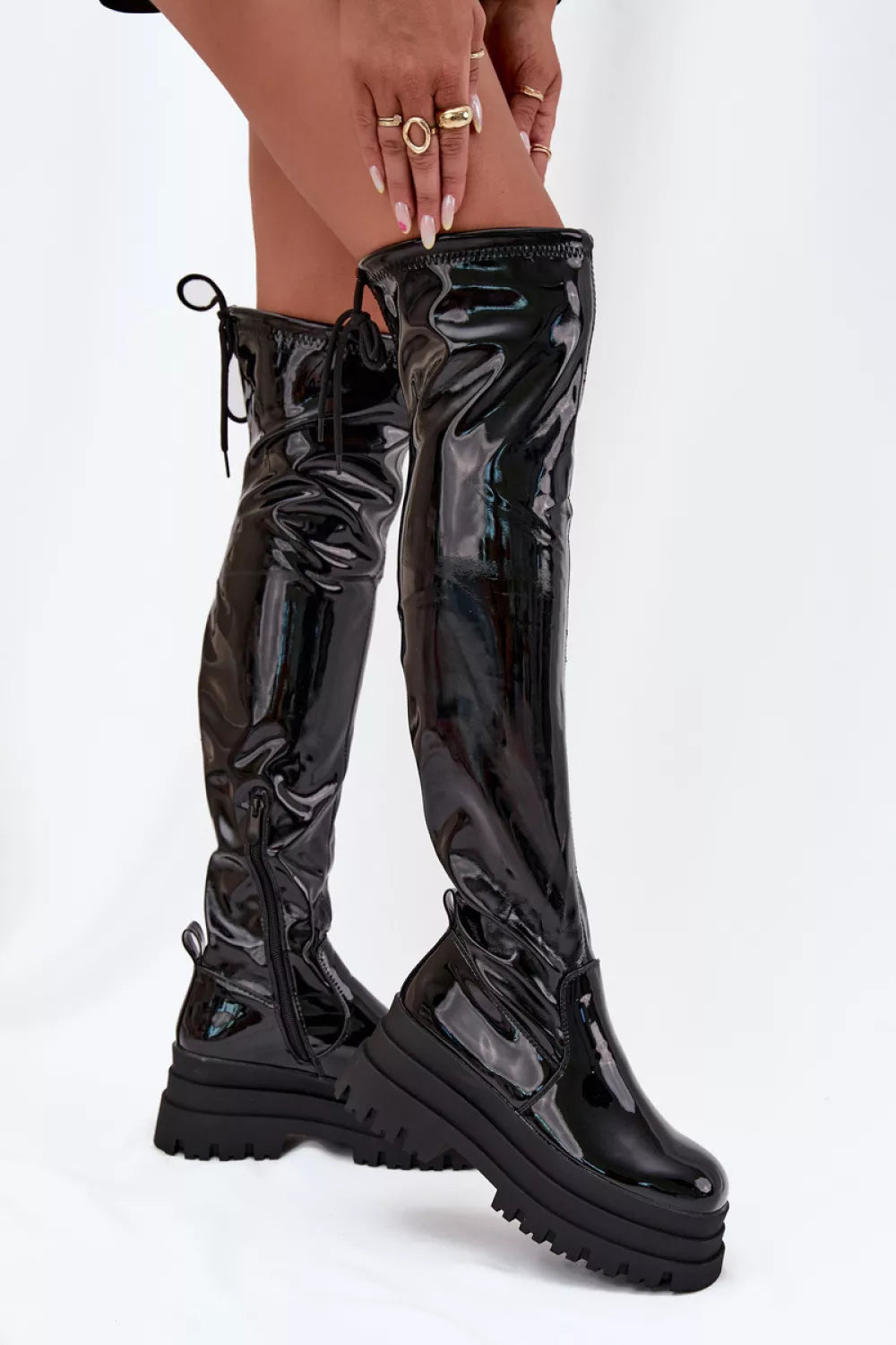 Auliniai batai iki šlaunų modelis 216662 Step in style