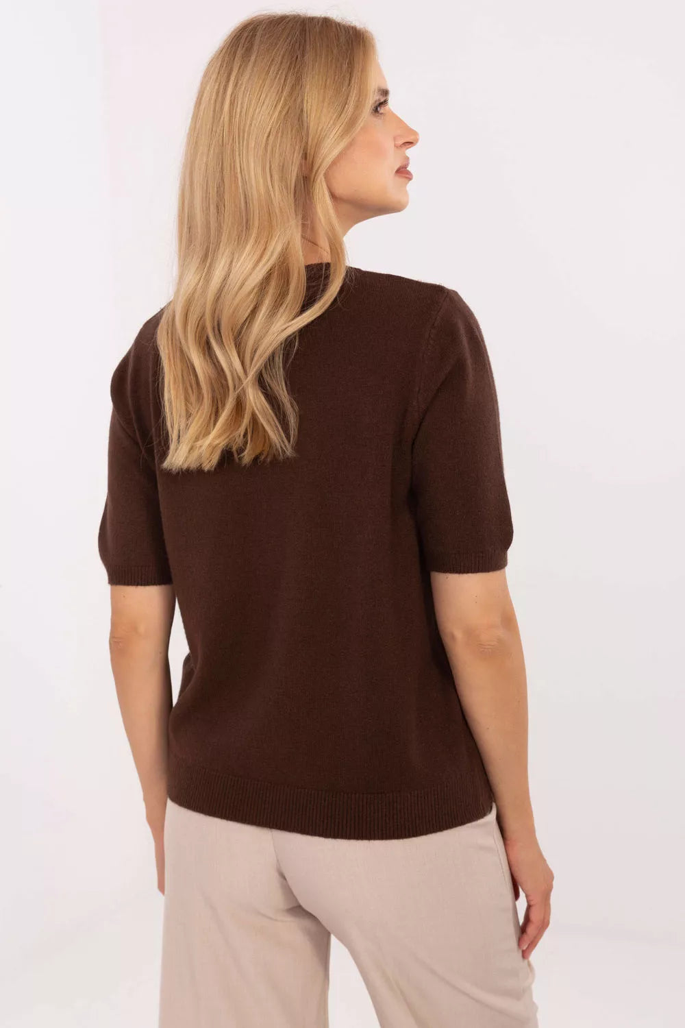 Megztinis trumpomis rankovėmis, modelis 216754, gamyklinė kaina