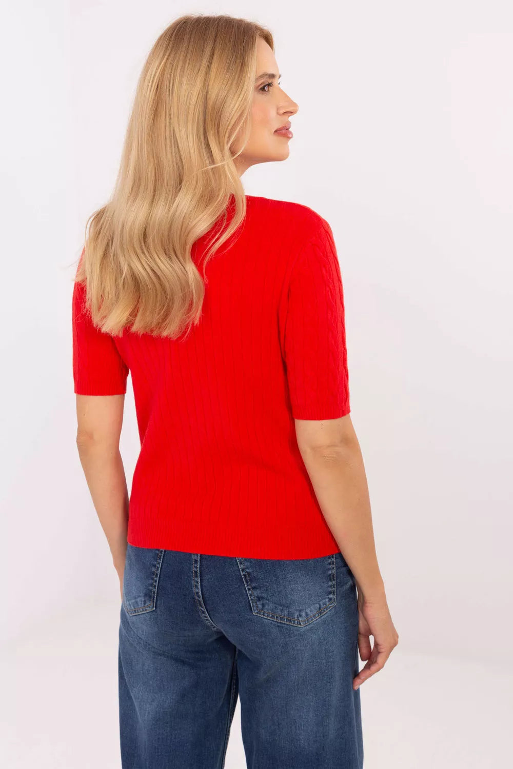 Megztinis trumpomis rankovėmis, modelis 216758, gamyklinė kaina