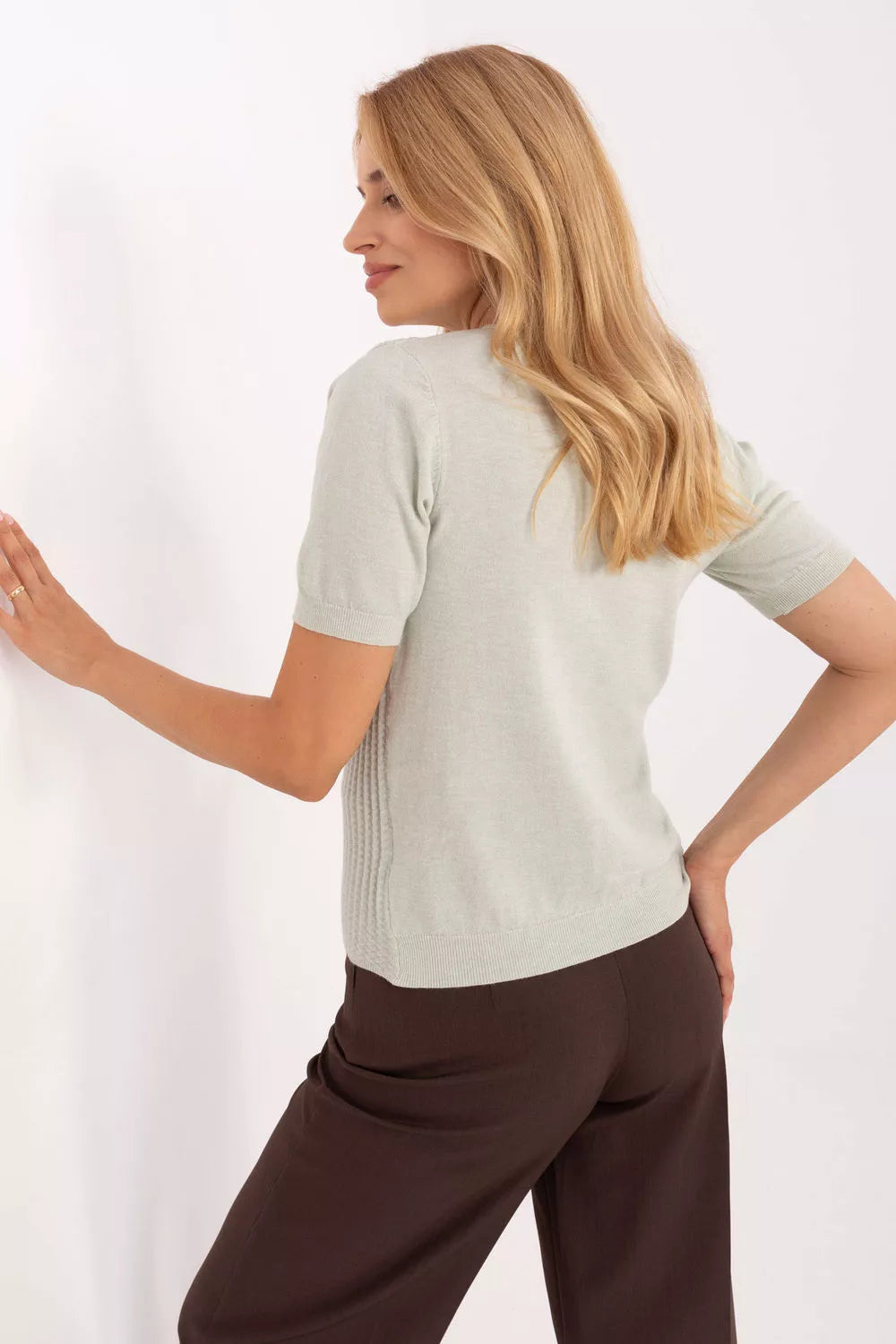 Megztinis trumpomis rankovėmis, modelis 216768, gamyklinė kaina