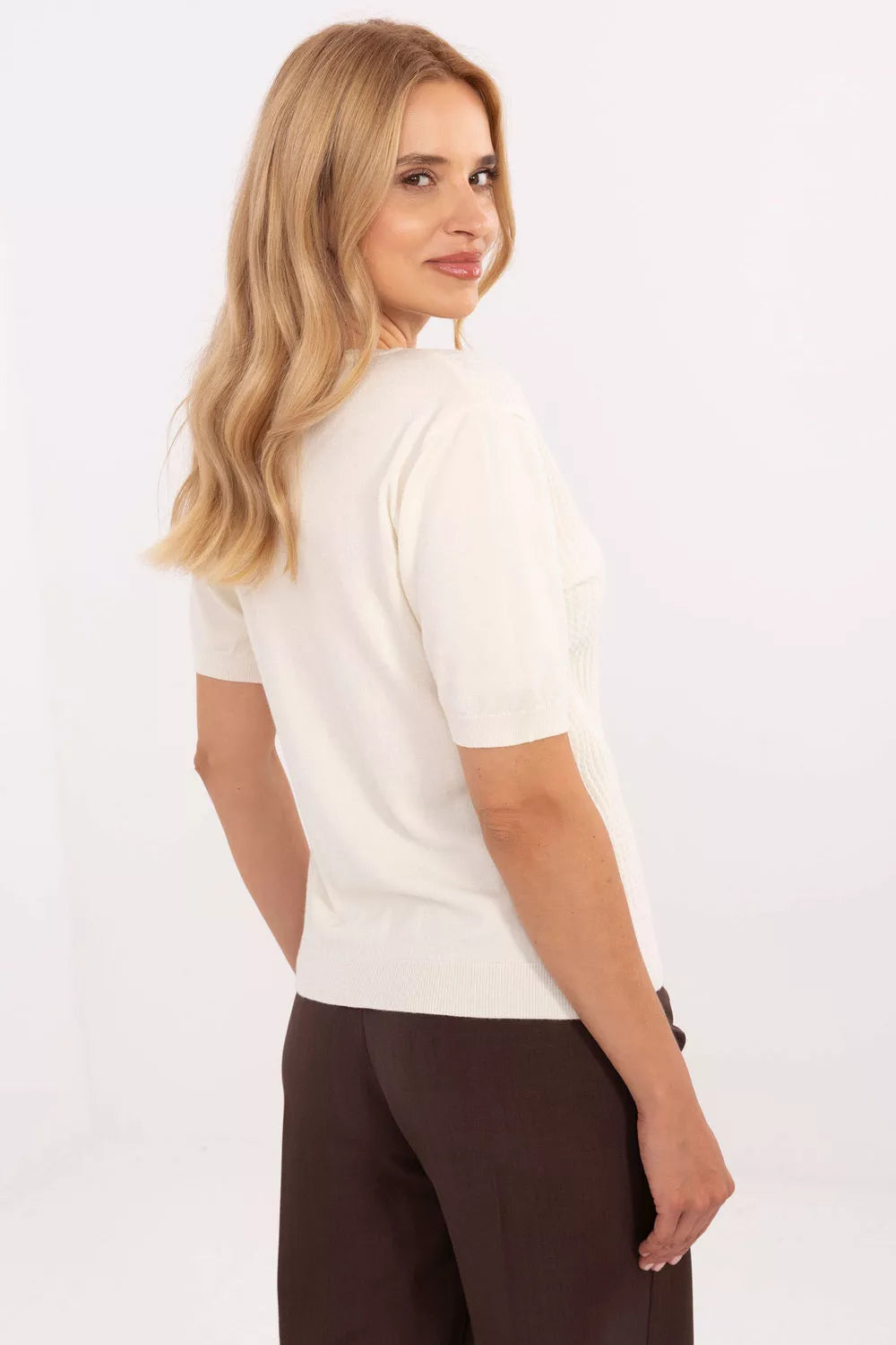 Megztinis trumpomis rankovėmis, modelis 216772, gamyklinė kaina