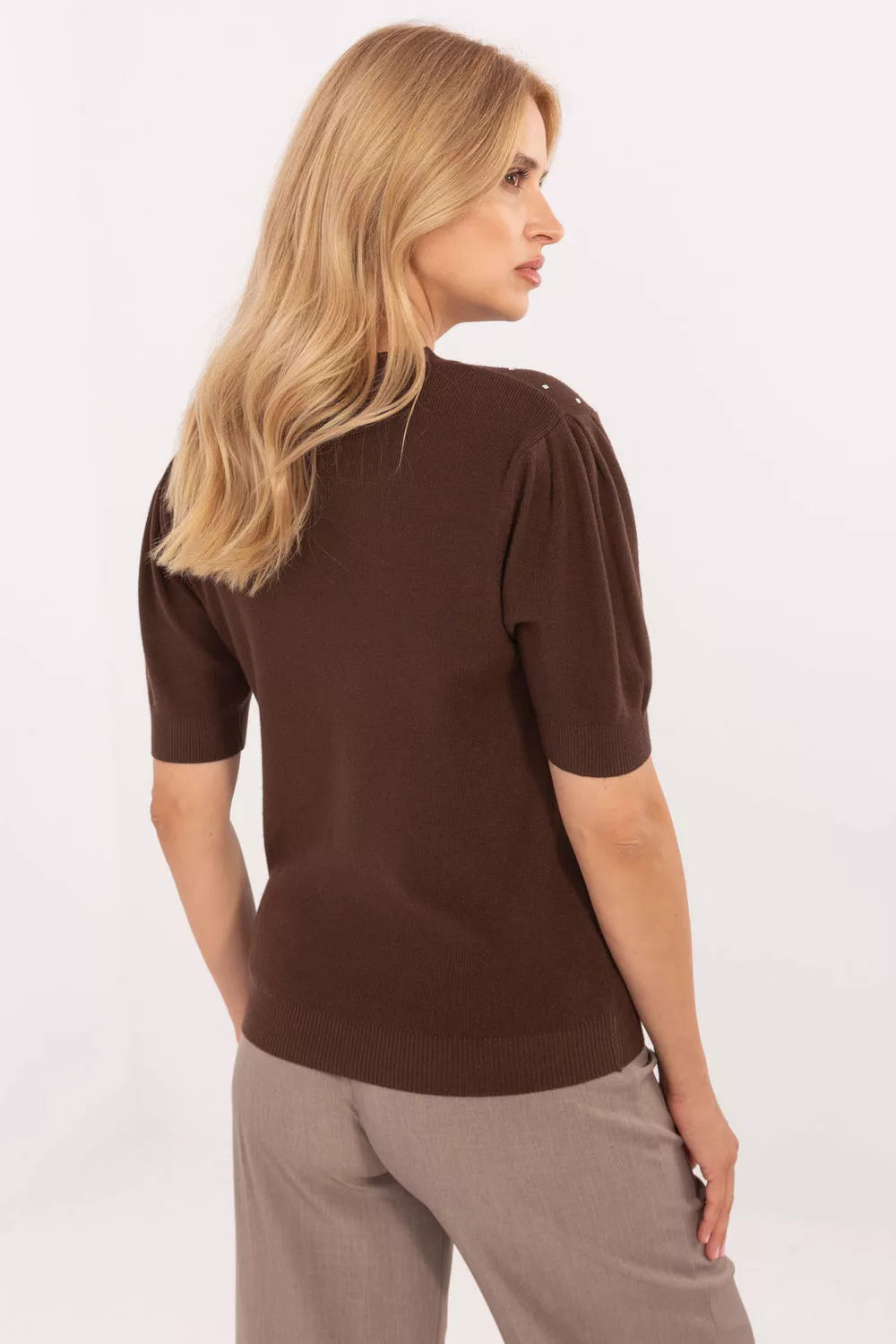 Megztinis trumpomis rankovėmis, modelis 216782, gamyklinė kaina.